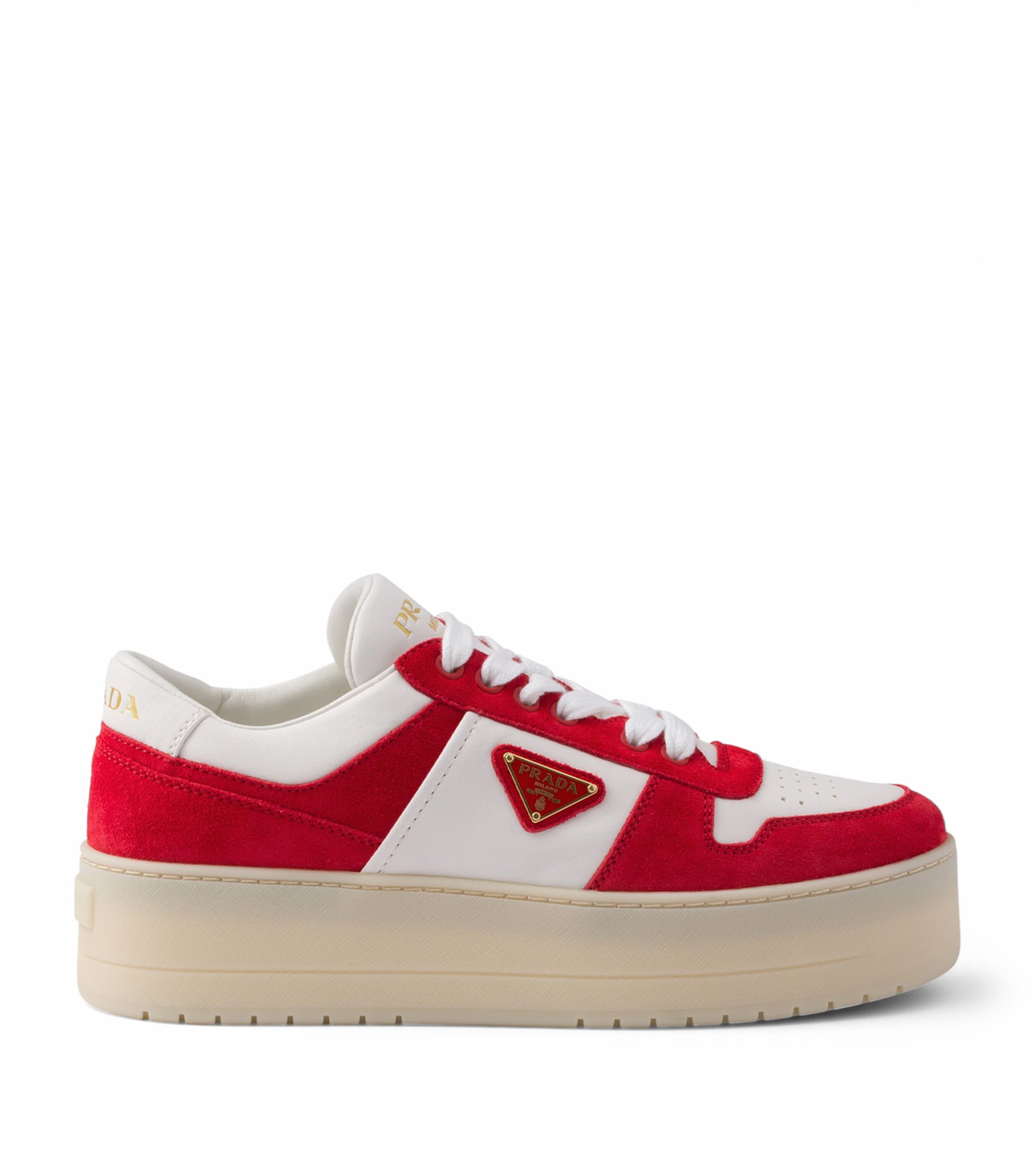 Prada Suede Platform Downtown Sneakers 50 Image 1