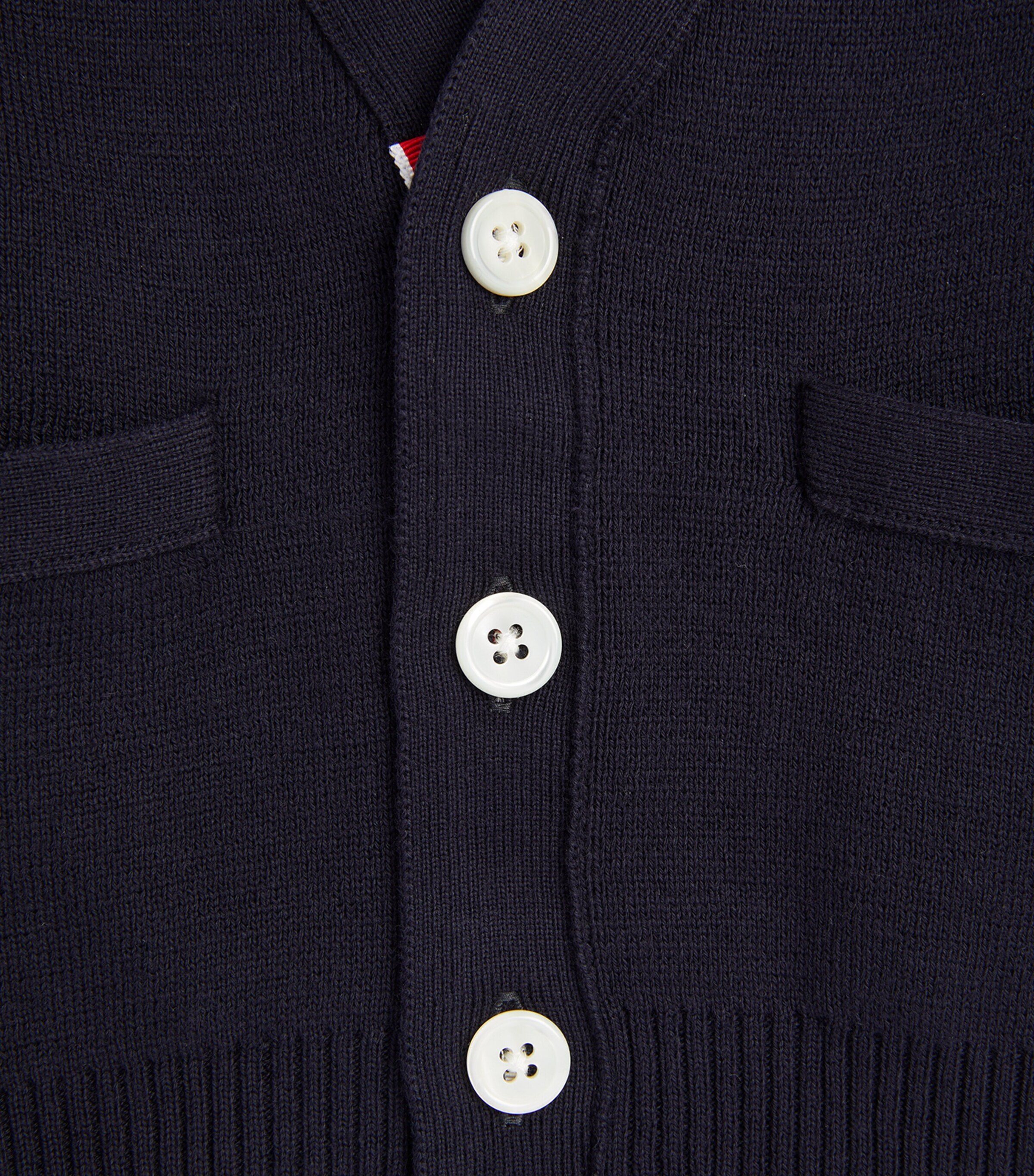 Thom Browne Kids Milano-Stitch 4-Bar Cardigan (2-12 Years) Navy Image 4