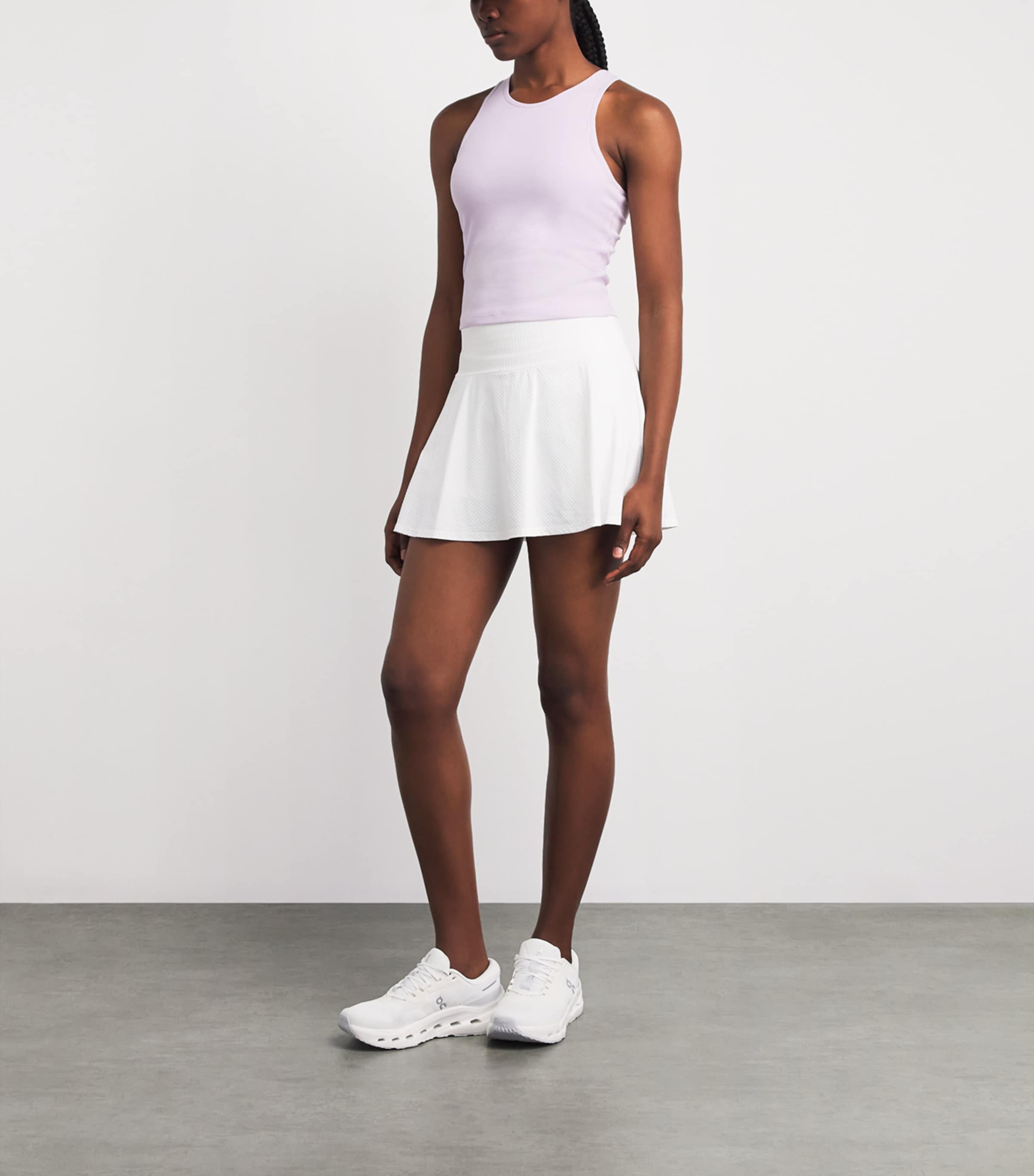 VUORI Womens Pose Plyo Tank Top Lilac Breeze Image 2