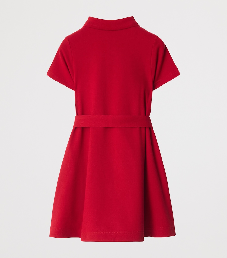 Cotton Polo Dress (3-12 Years) POPPY RED Image 2