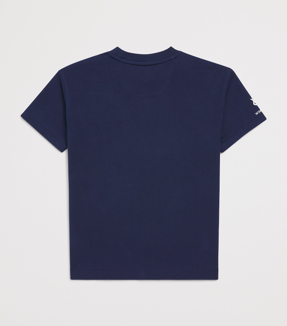 Ralph Lauren Kids x Wimbledon T-Shirt (2-7 Years) Navy Image 2