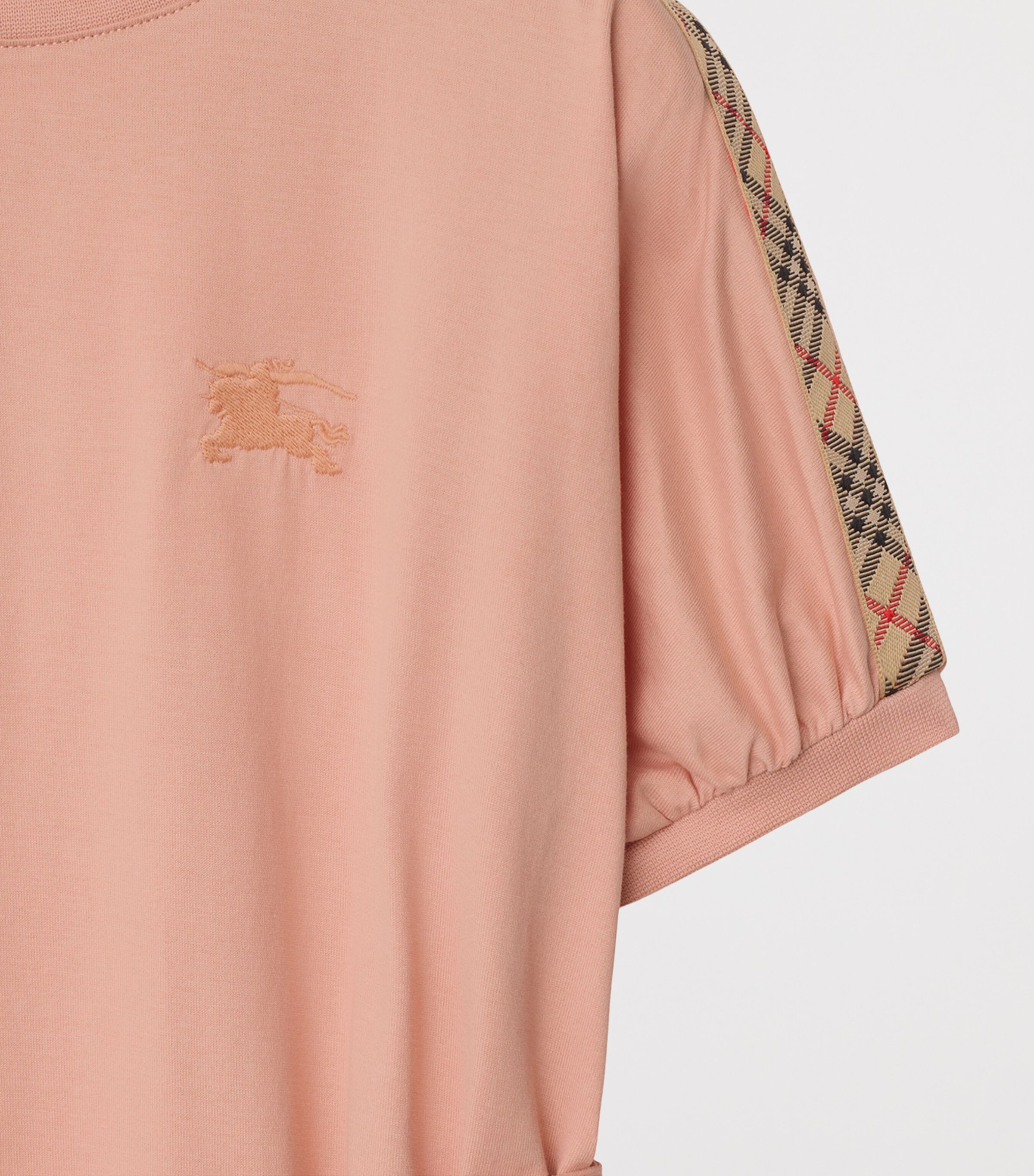 Check-Trim EKD Dress (3-12 Years) SLIPPER PINK Image 3