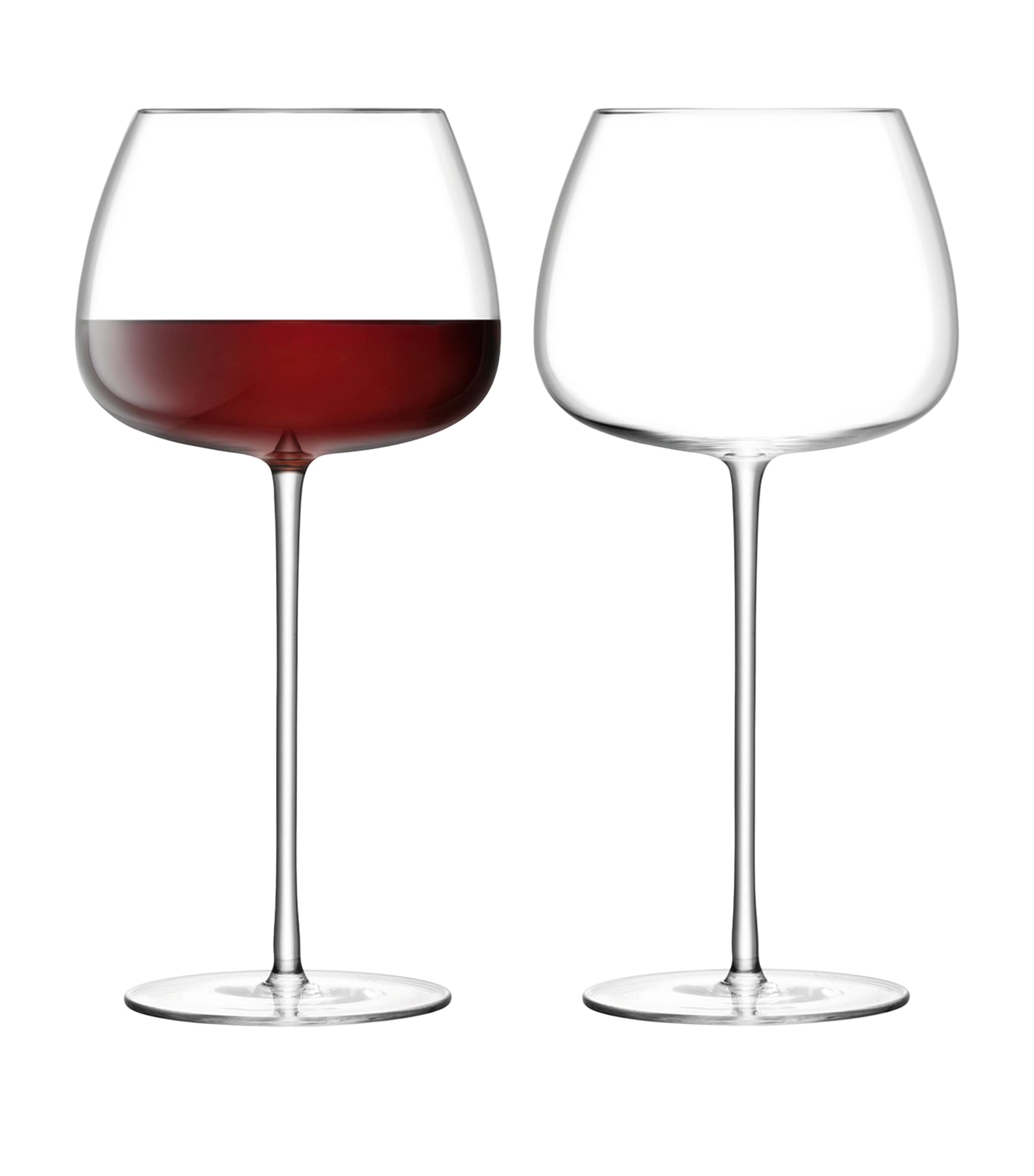 Lsa International Set Of 2 Wine Culture Red Wine Balloon Glasses In Transparent