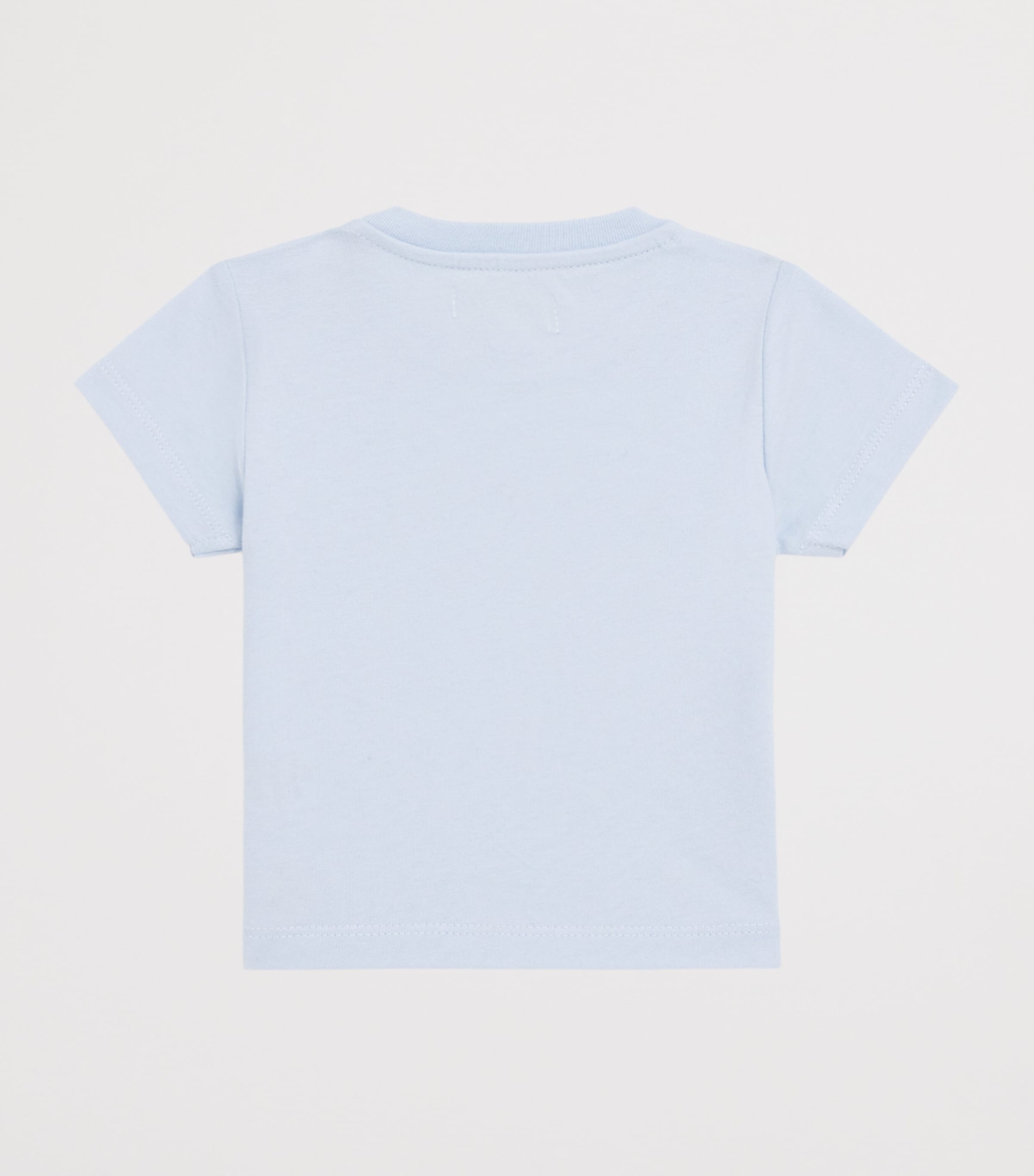 Harrods Cotton Jersey Logo T-Shirt (0-18 Months) Blue Image 2