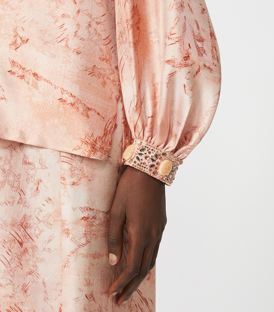 Silk Printed Shirt PINK Image 5