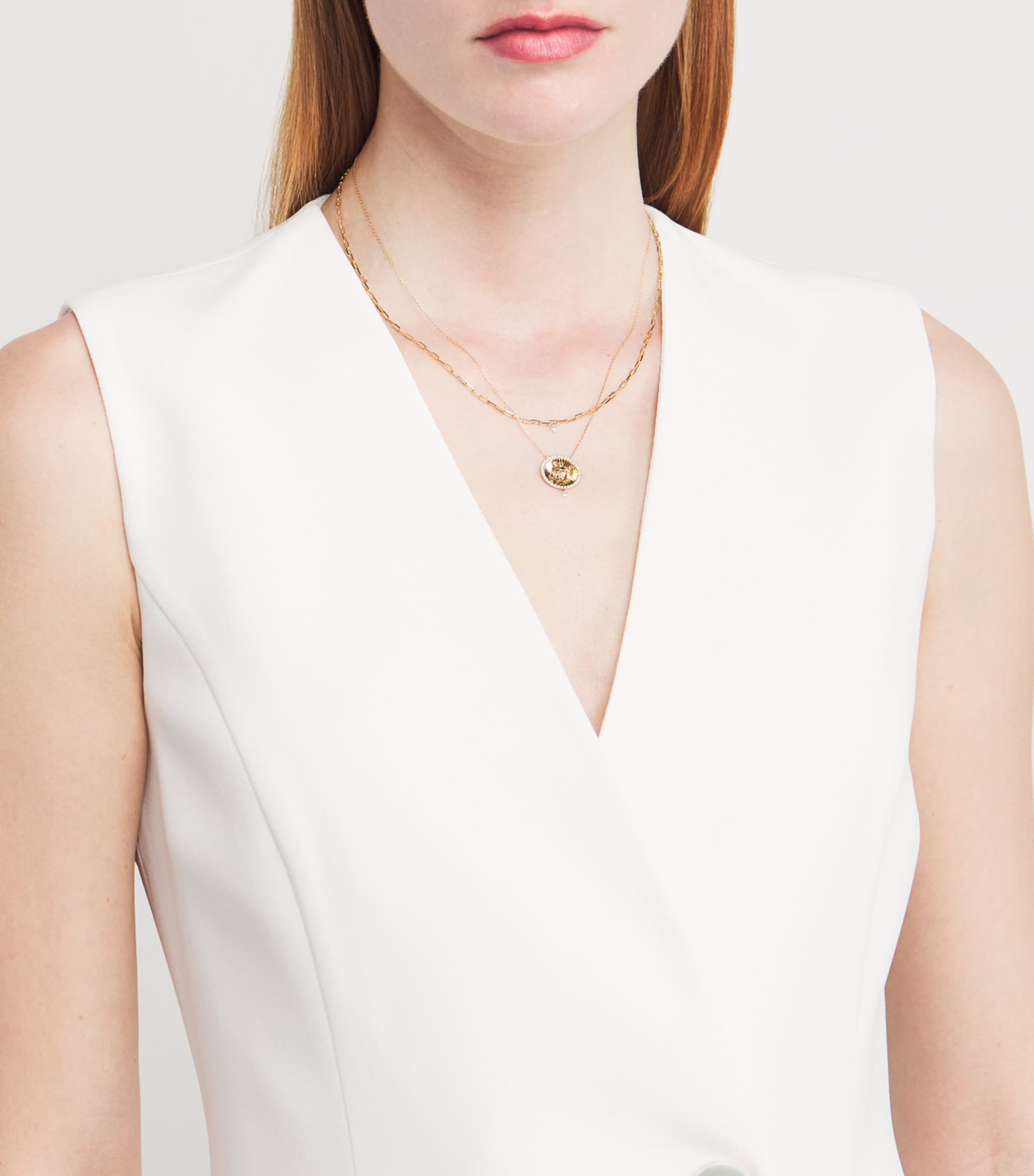 Yellow Gold and Diamond Danaé Necklace YELLOW GOLD Image 4