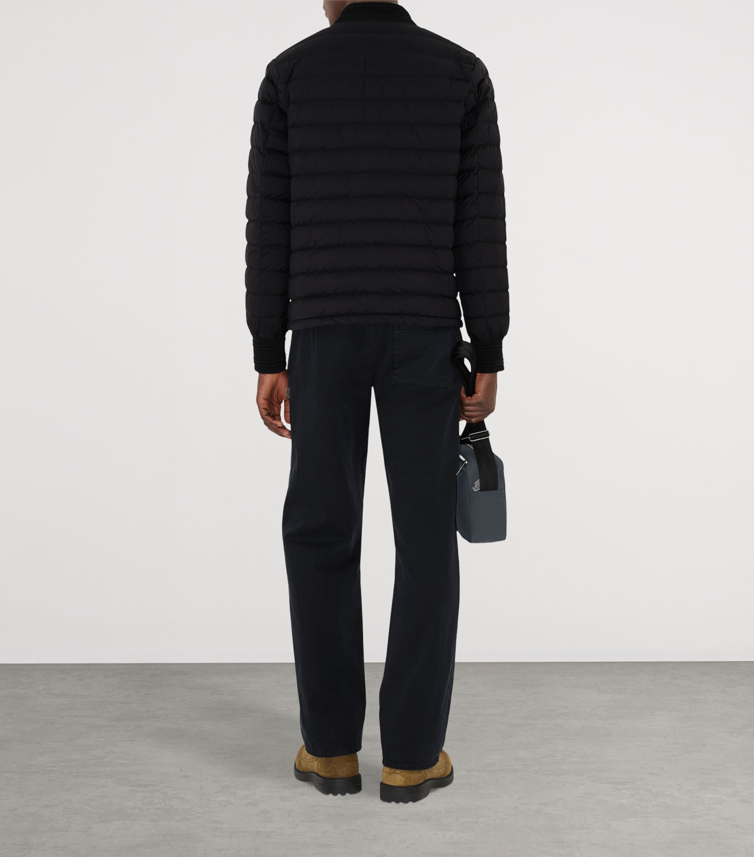 Nylon Puffer Jacket BLACK Image 4