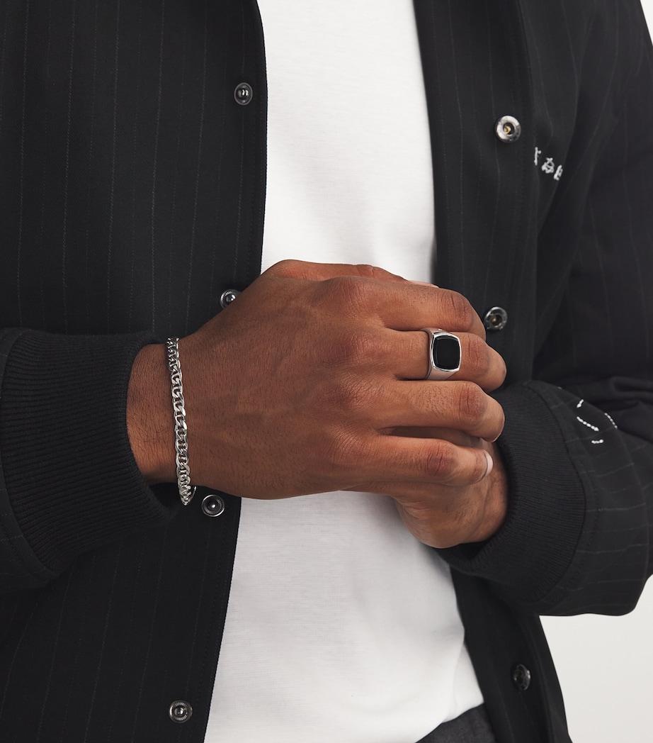 Polished Onyx Kay Signet Ring NA Image 5