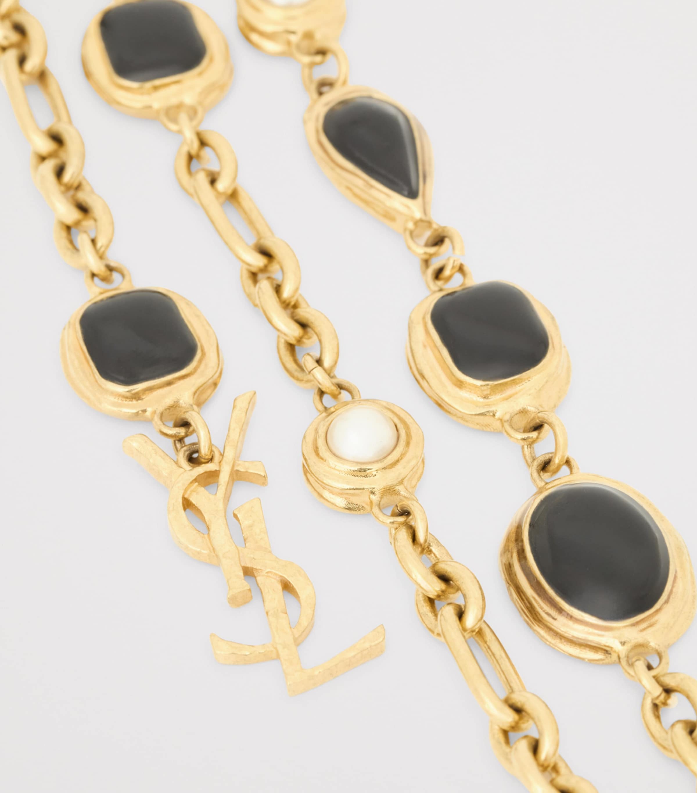 Saint Laurent Enamelled Cabochon Cassandre Bag Chain Image 3