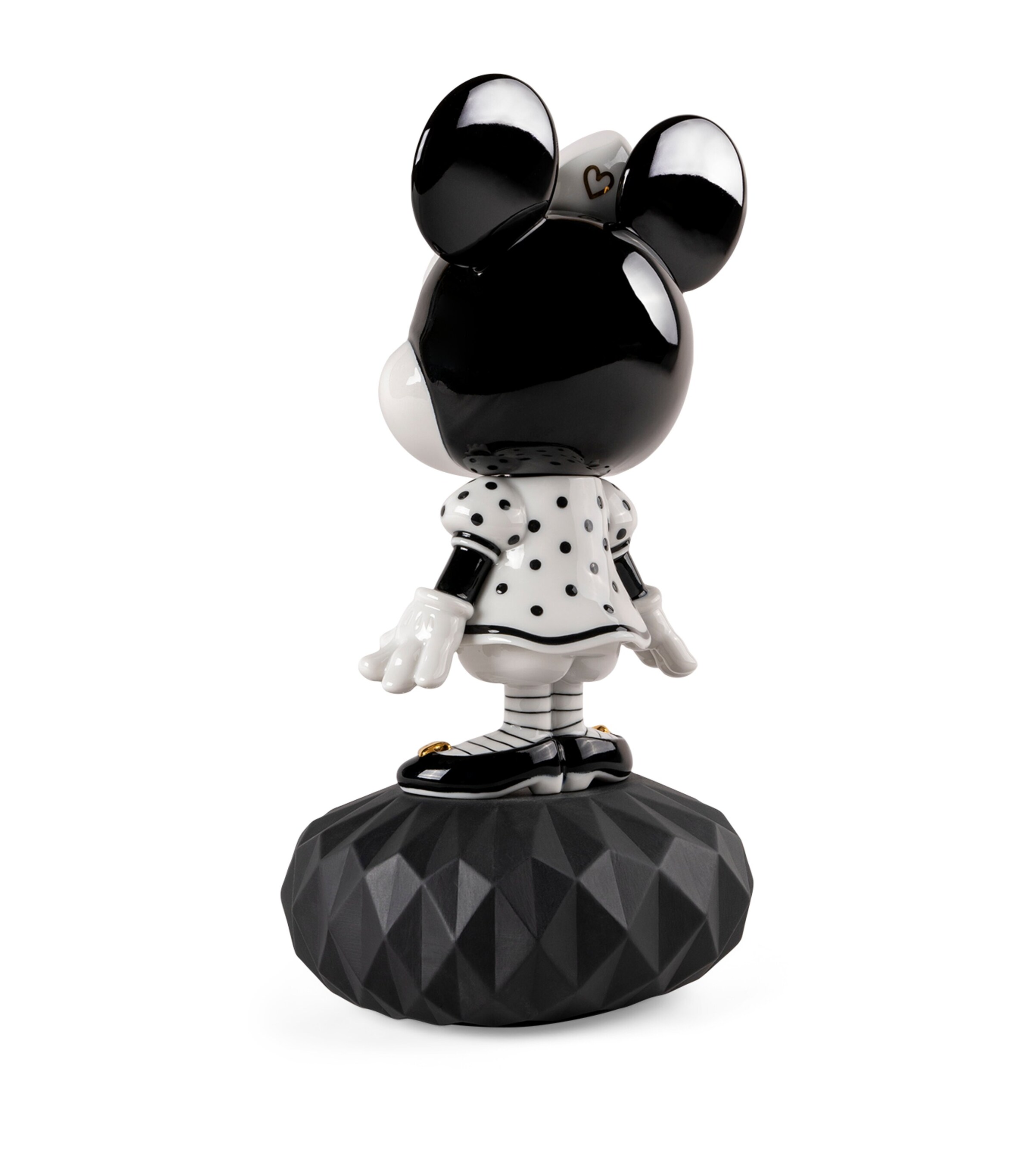 x Disney Minnie Mouse Figurine (38cm) WHITE, BLACK & GOLD Image 3