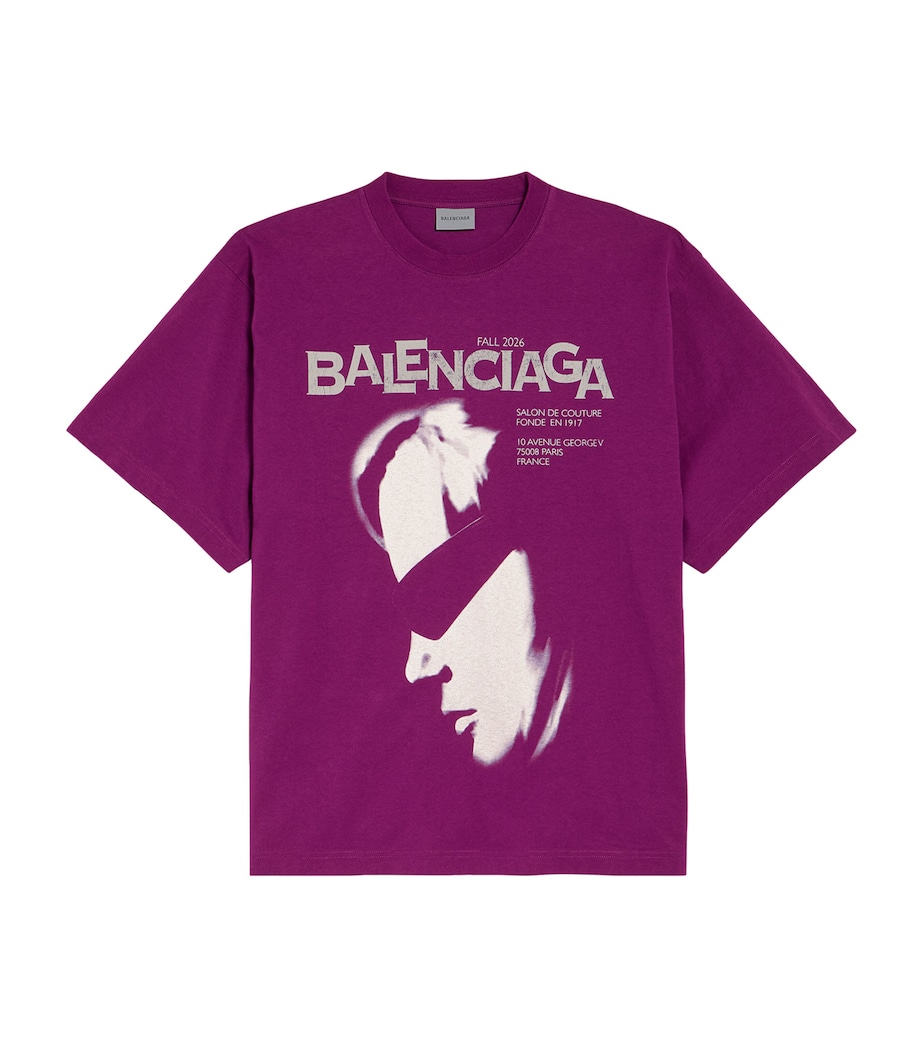 Balenciaga Womens Printed T-Shirt Image 1