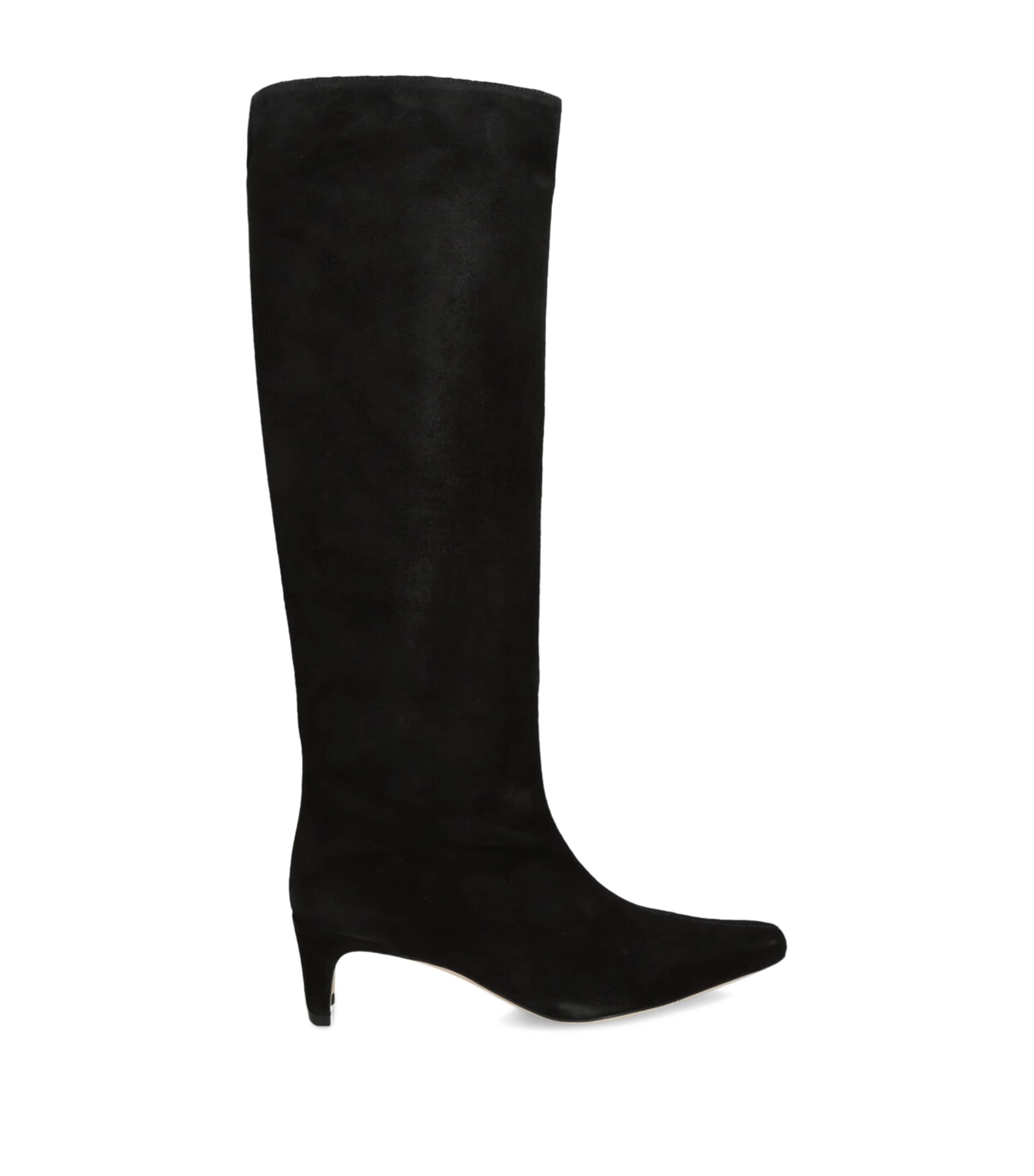 Suede Wally Knee-High Boots 55 BLACK Image 1