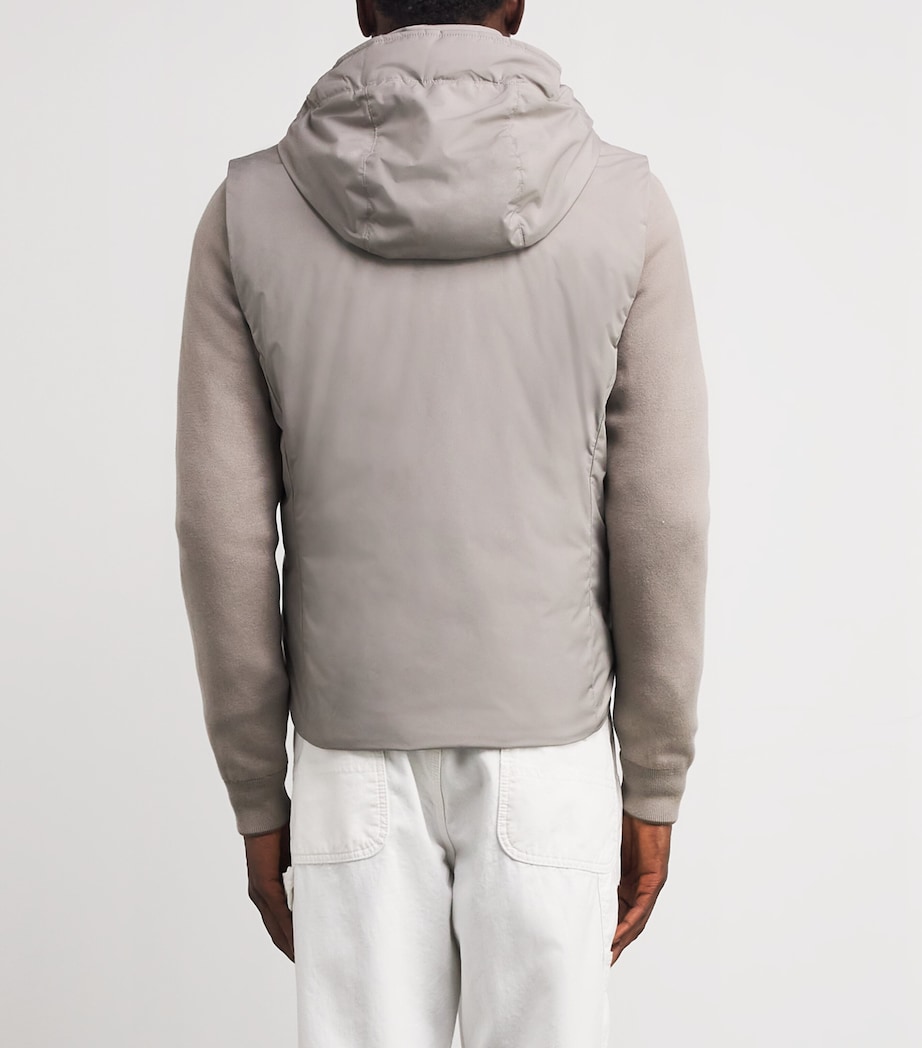 Two-Tone Hooded Bomber Jacket U0118 MARMO Image 4