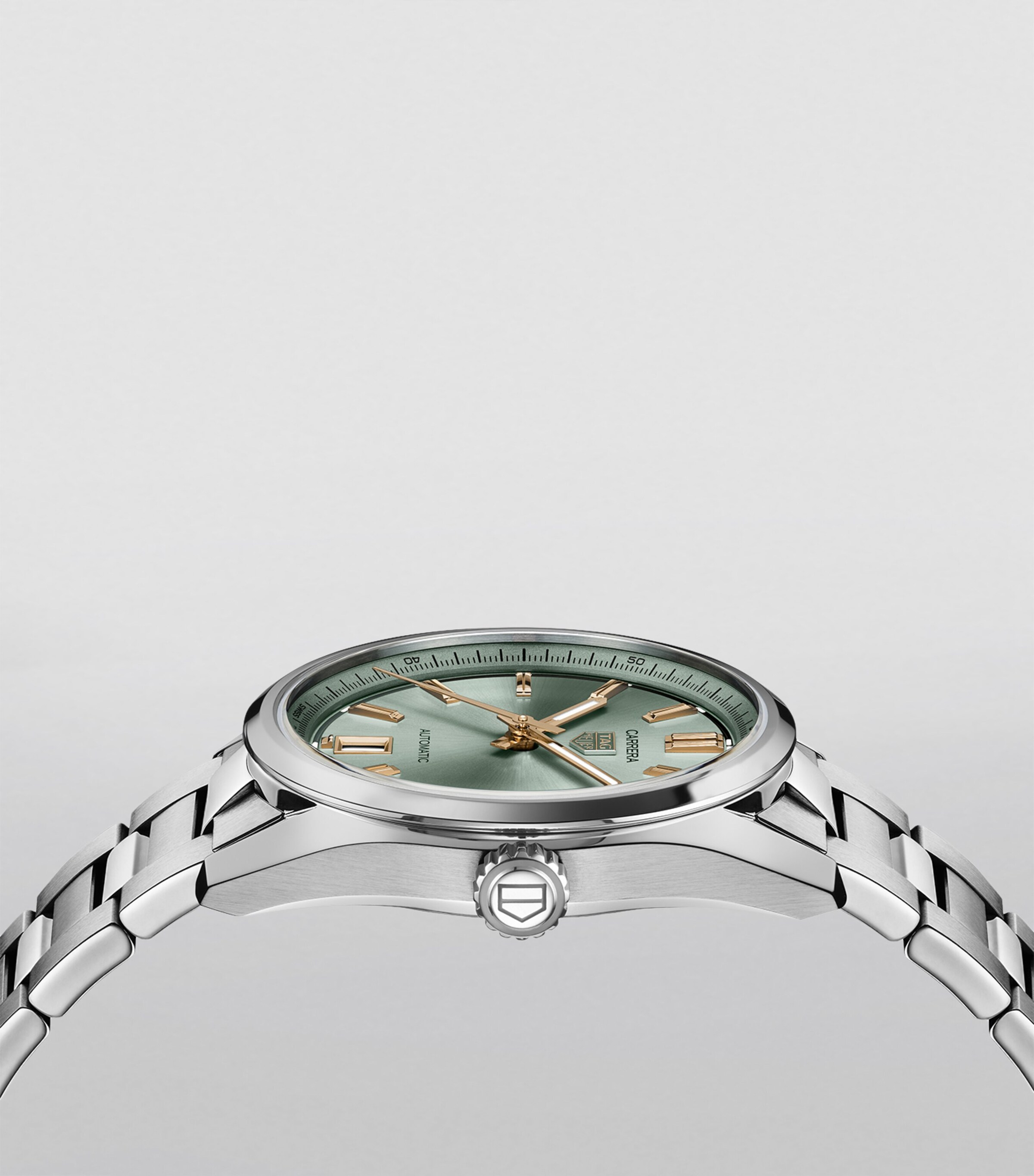 TAG Heuer Steel Carrera Date Watch 36mm Green Image 3