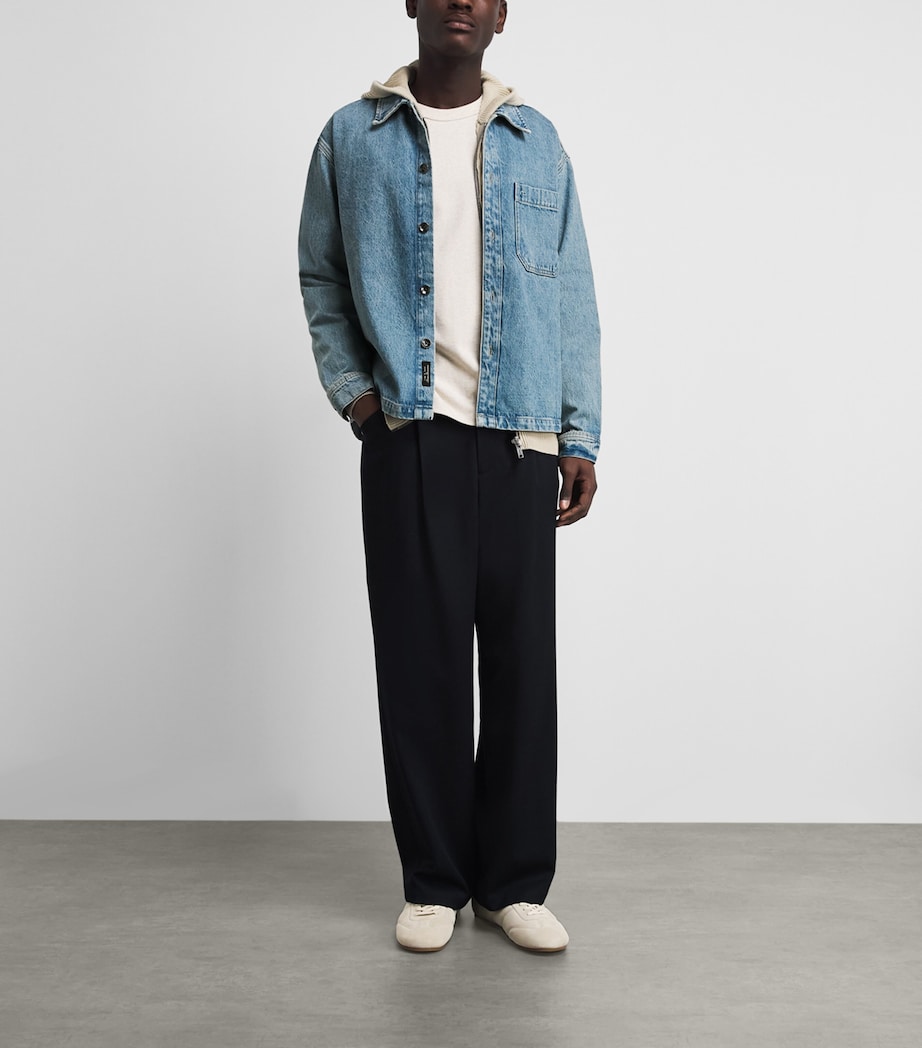 Rag & Bone Mens Denim Astor Overshirt Lex Blue Image 2