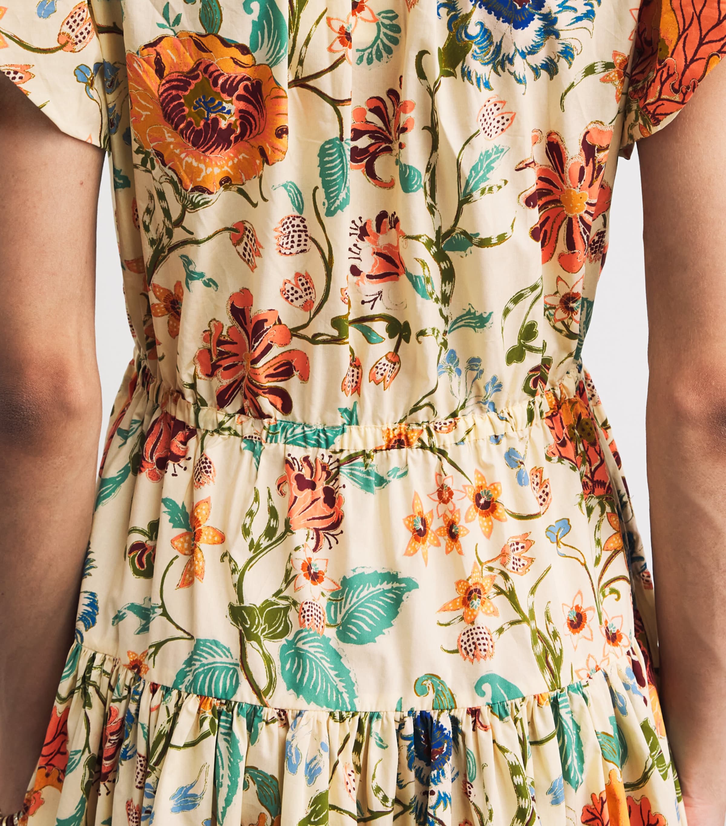 Ulla Johnson Womens Cotton Floral Marin Midi Dress Abalone Image 5