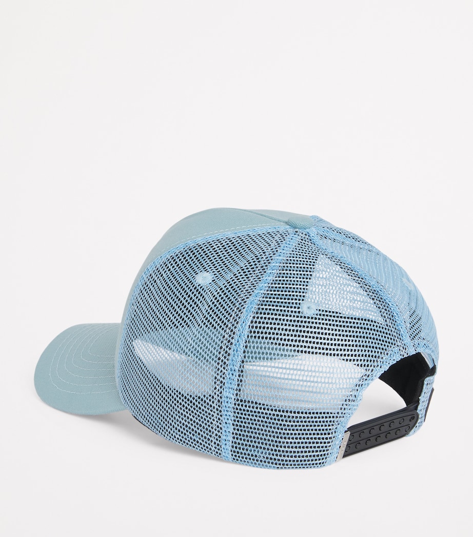 AMIRI Jazz Wolf Trucker Cap Dusty Blue Image 3