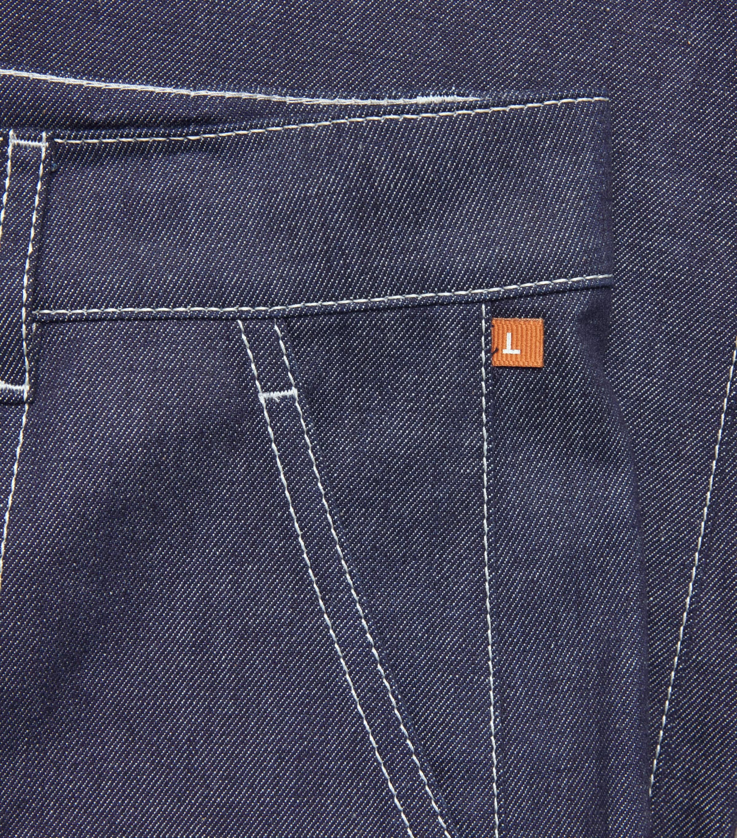 Lafayette 148 Womens Chambray Straight Trousers Shind Shipyard Indg Image 6