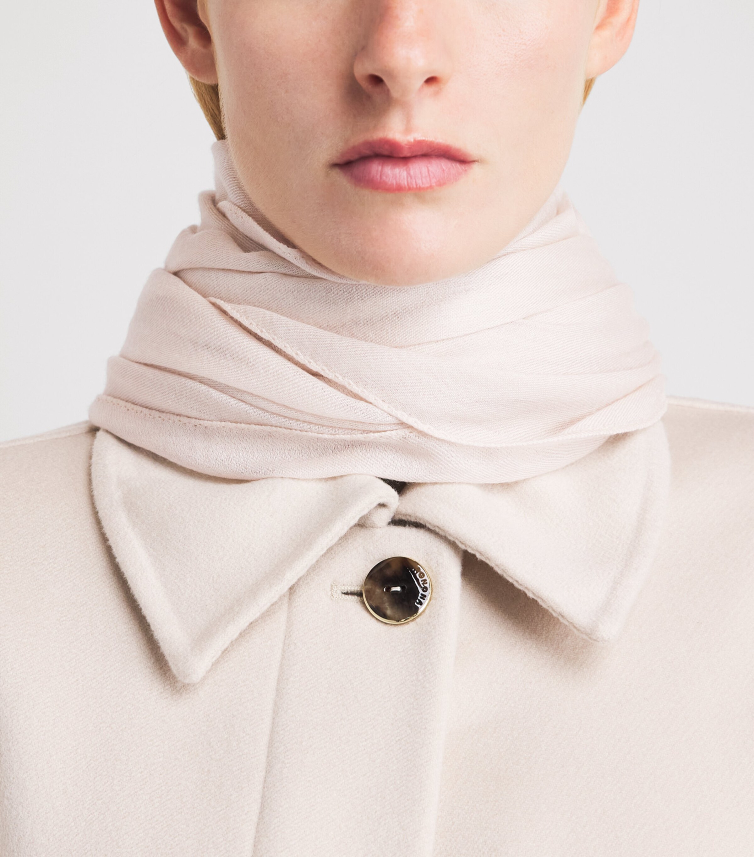 Agnona Cashmere Scarf Beige Greige Image 2