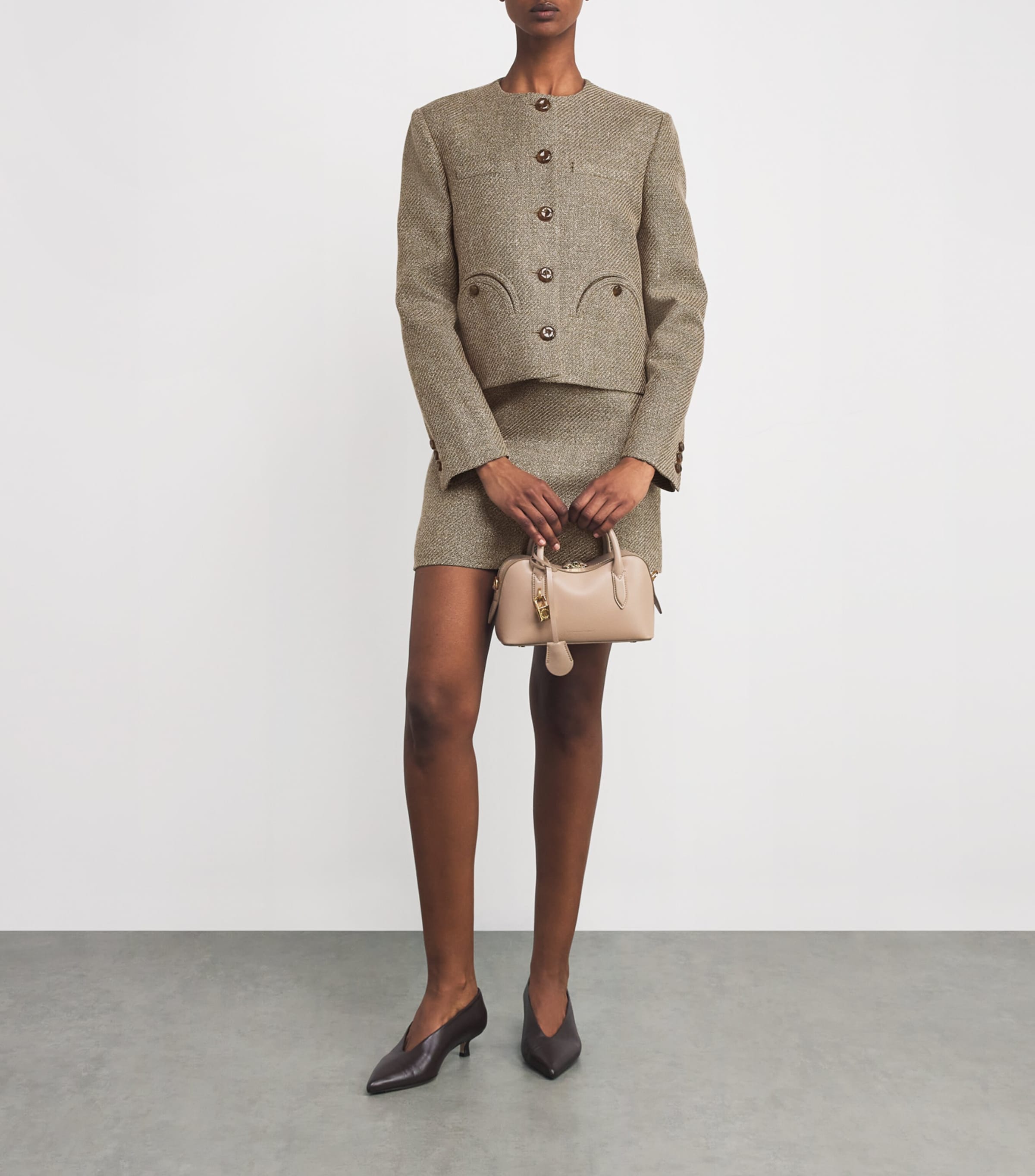 Blazé Milano Linen-Silk-Cotton Bolero Jacket | Harrods US