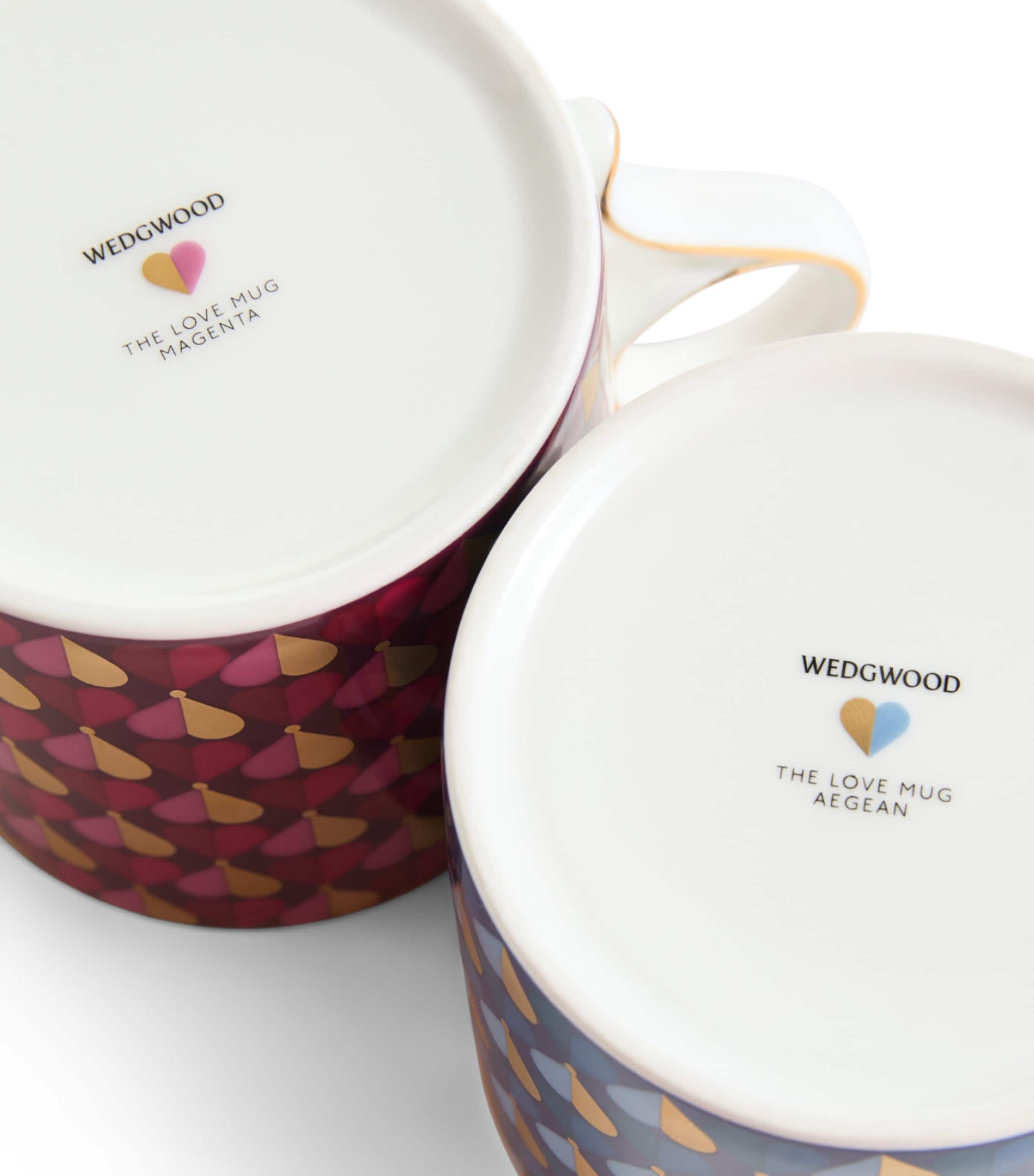 Wedgwood Set of 2 Bone China LOVE Mugs Image 4