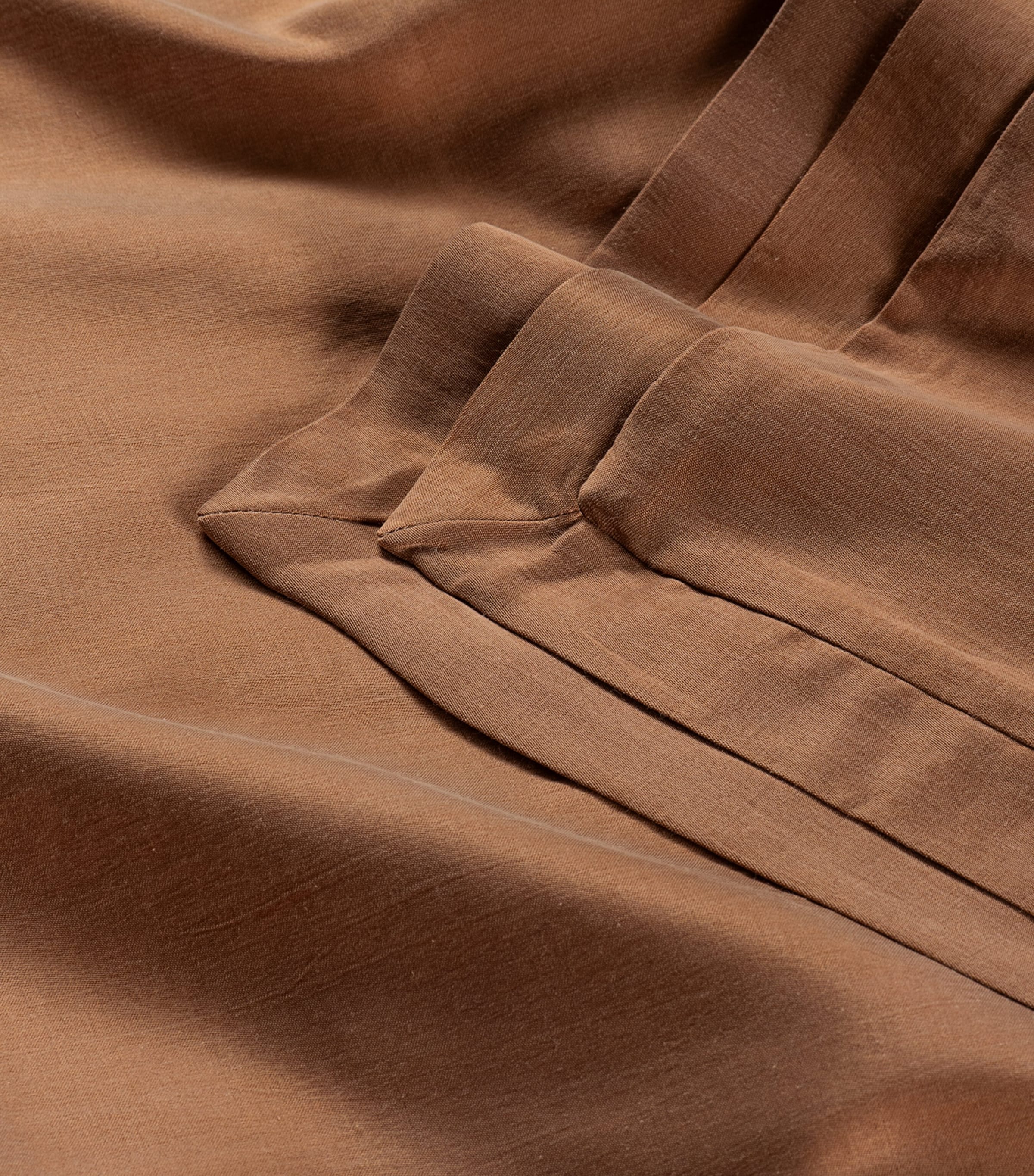 Hamam Alya Frame Super King Duvet Cover (260cm x 240cm) Caramel Image 3