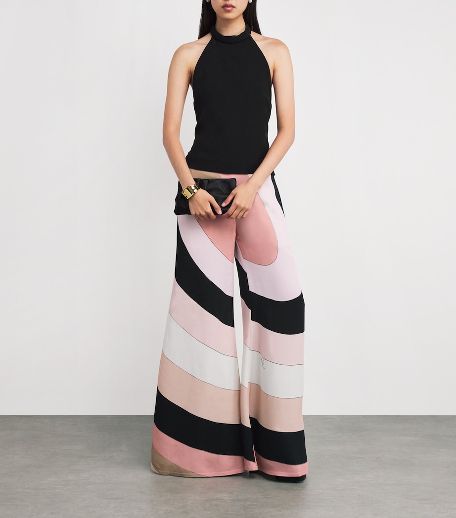 Iride Print Halterneck Jumpsuit 999 NERO Image 2