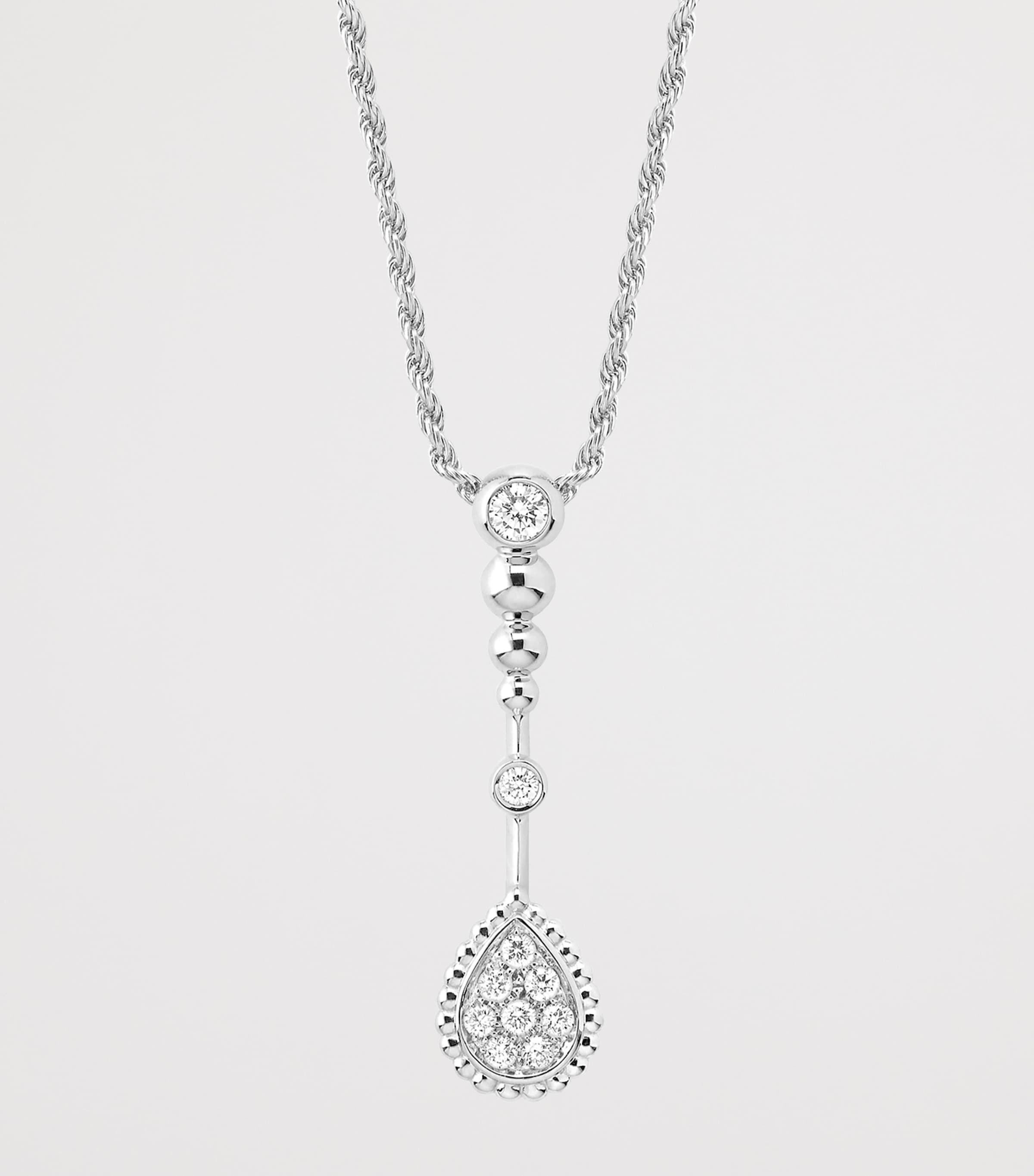 Boucheron White Gold and Diamond Serpent Bohème Solarité Pendant Necklace White Gold Image 2