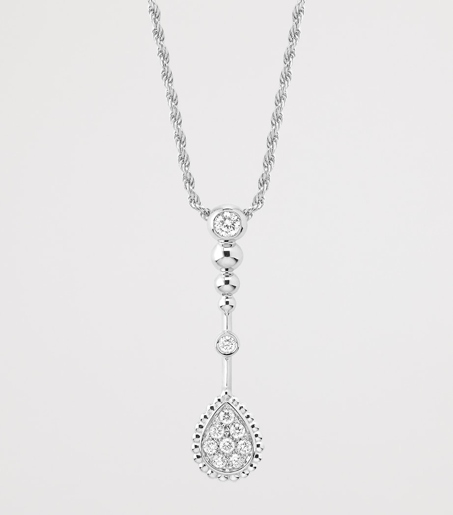 Boucheron White Gold and Diamond Serpent Bohème Solarité Pendant Necklace White Gold Image 2