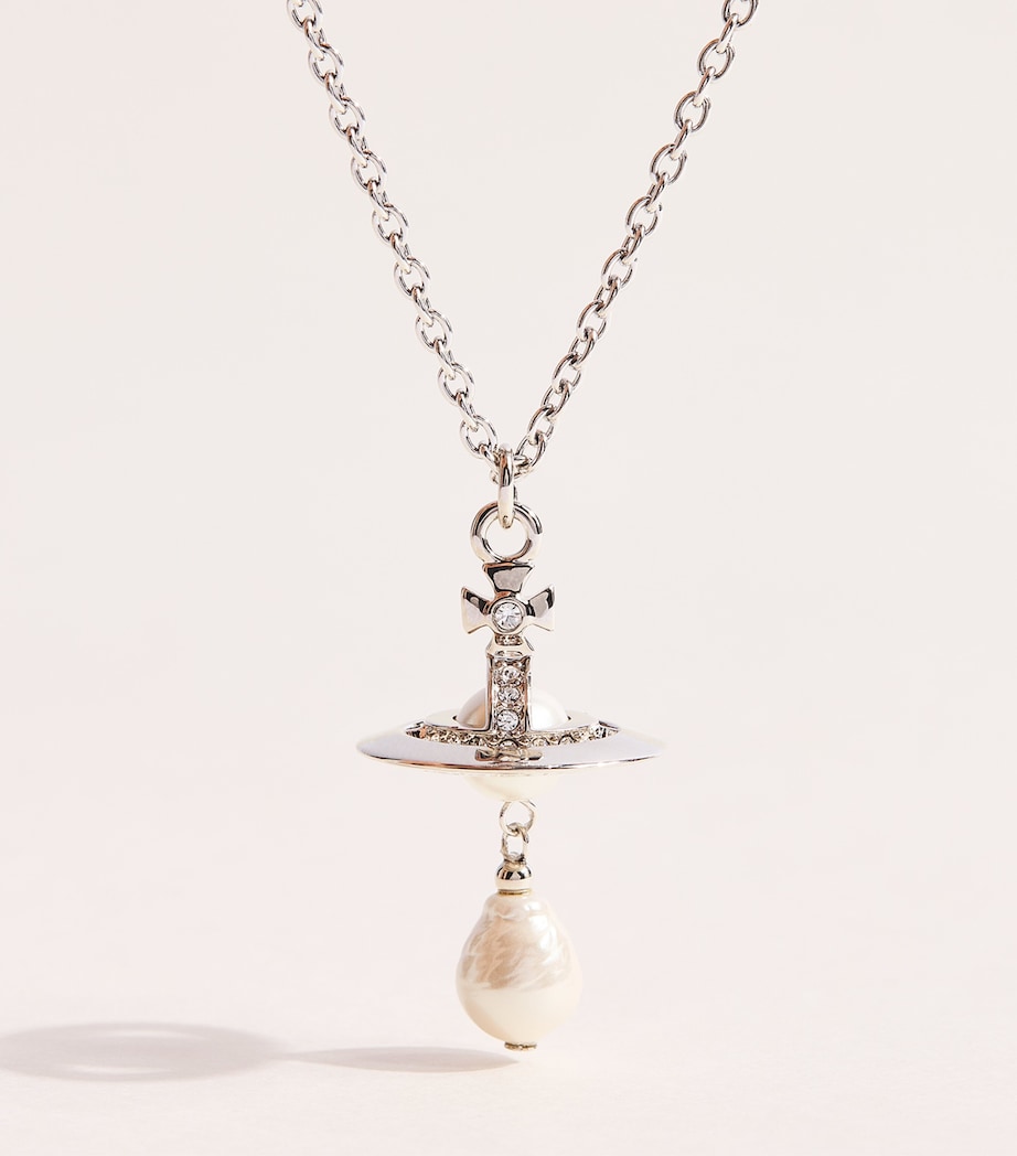 Vivienne Westwood Aleksa Pendant Necklace Pl/cr Rs Prl/cr Image 1