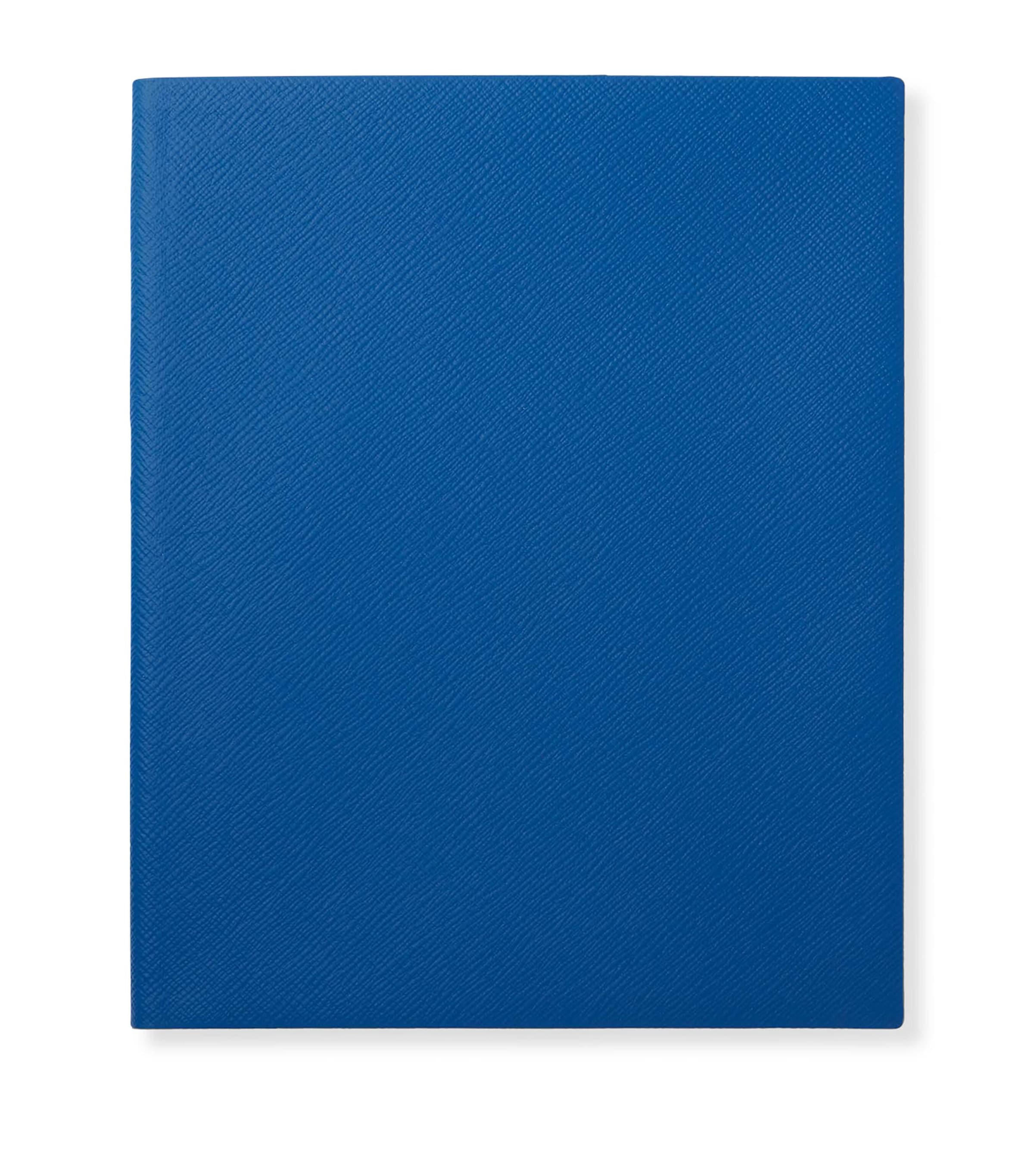 Smythson Leather Portobello Notebook In Blue
