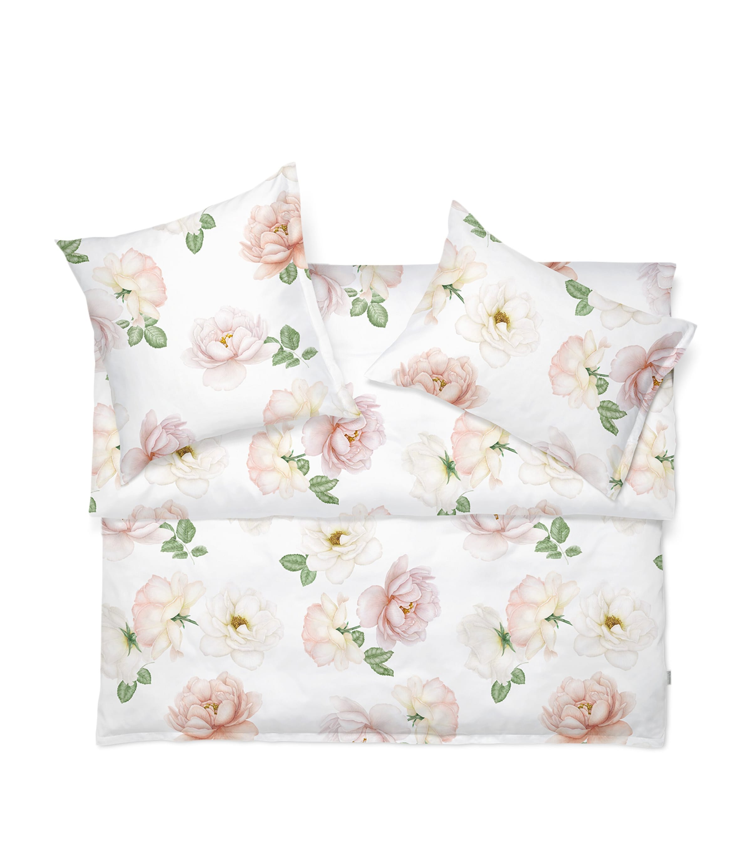 Schlossberg Cotton Rose-Noblesse Super King Duvet Cover (260cm x 220cm) Blanc Image 1