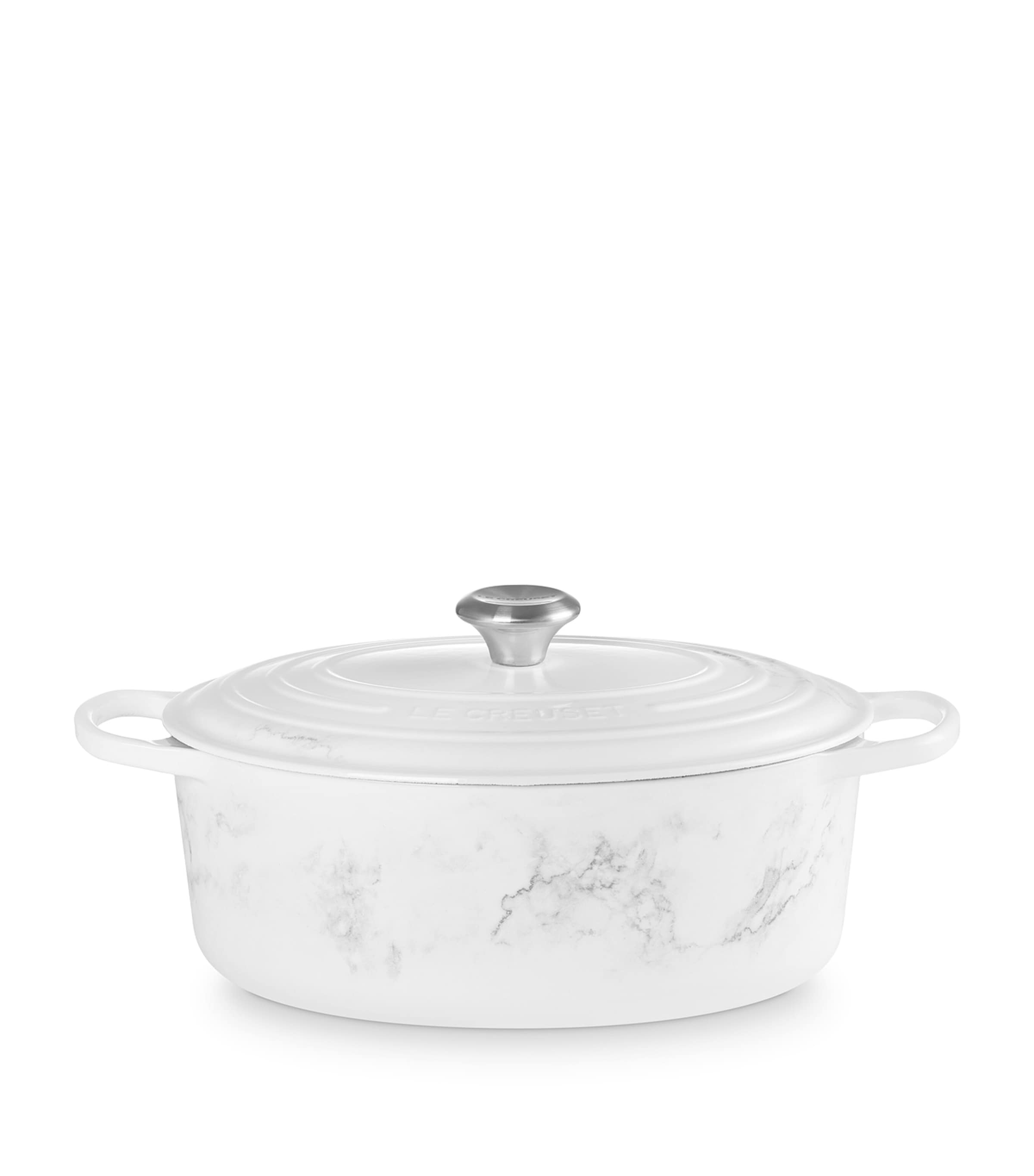 Le Creuset Cast Iron Marble Oval Casserole Dish (31cm) | Kitchenware | Cookware | Casserole Dishes | Designers | Le Creuset Le Creuset Cast Iron Marble Oval Casserole Dish (31cm) | Kitchenware | Cookware | Casserole Dishes | Designers | Le Creuset