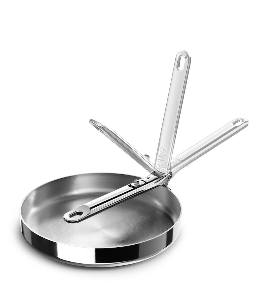 Space Non-Stick Folding-Handle Frying Pan (24cm) STAINLESS STEEL Image 1