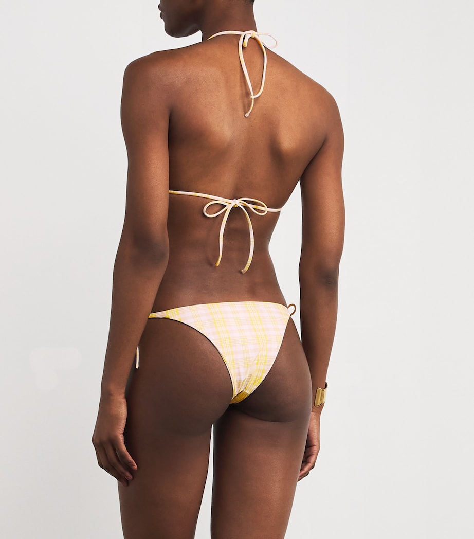 Check Triangle Bikini Top PIATO CHECK Image 3