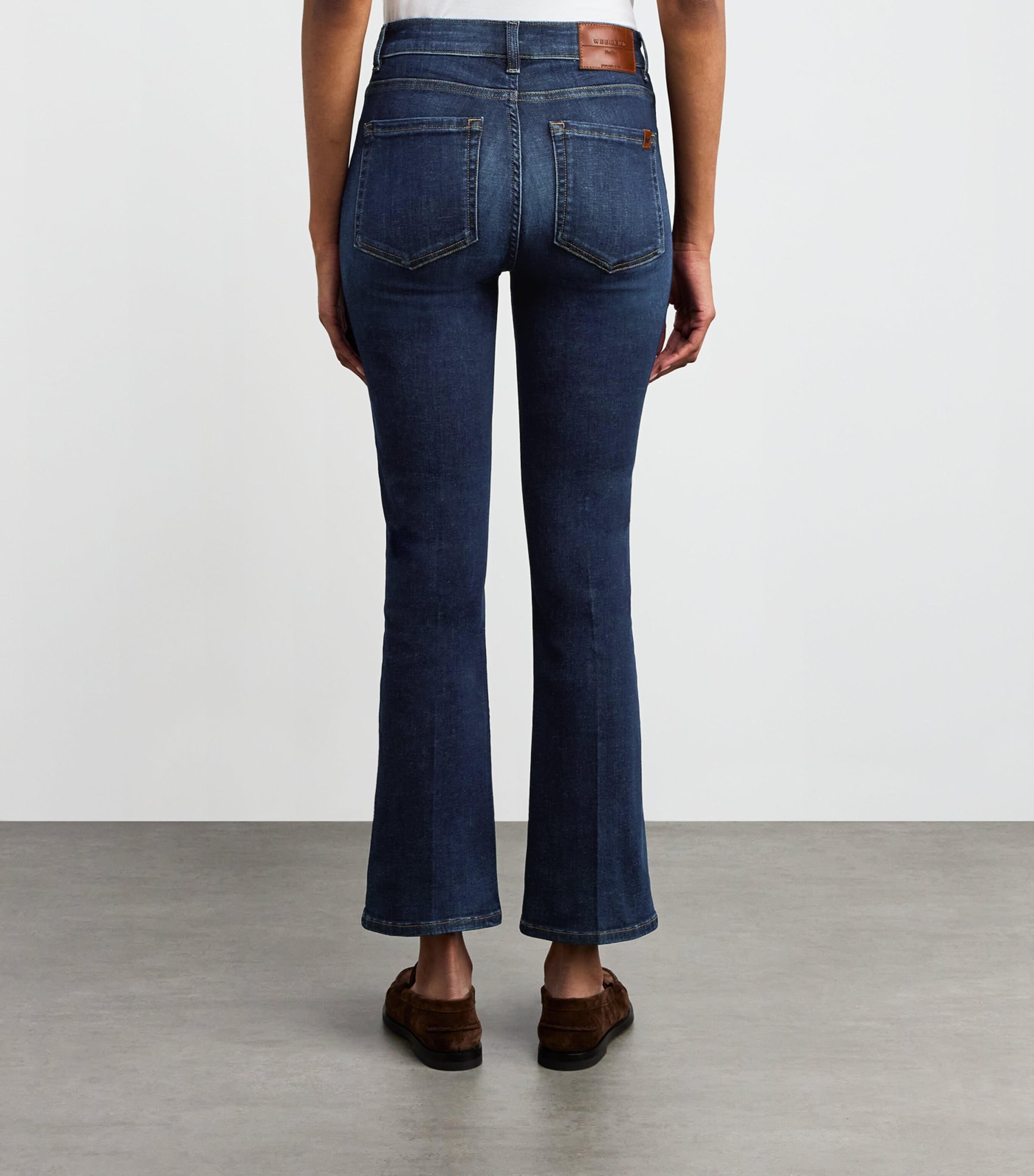 Slim Cropped Jeans NAVY Image 4