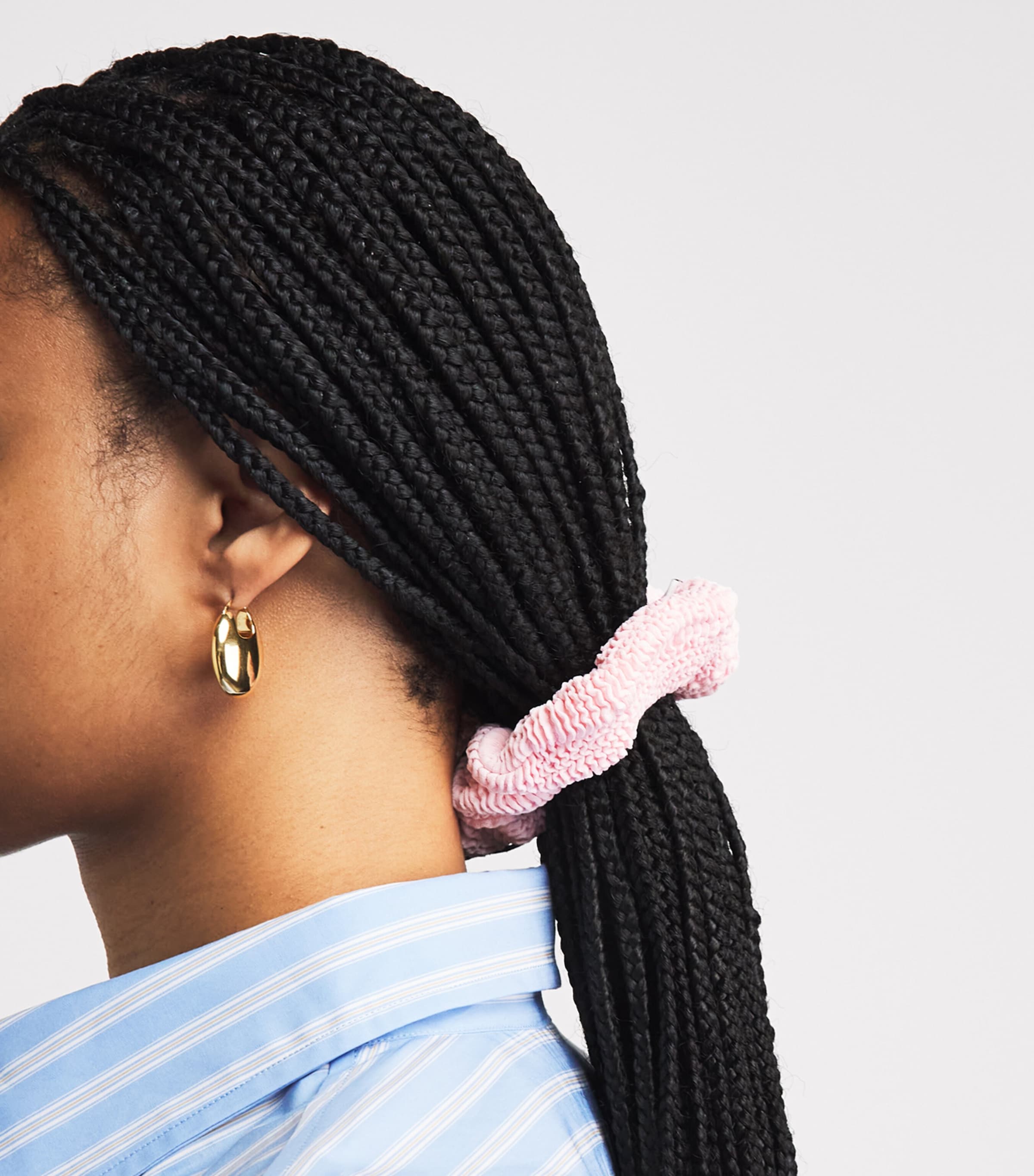 Hunza G Crinkle Scrunchie Ballet Pink Image 2