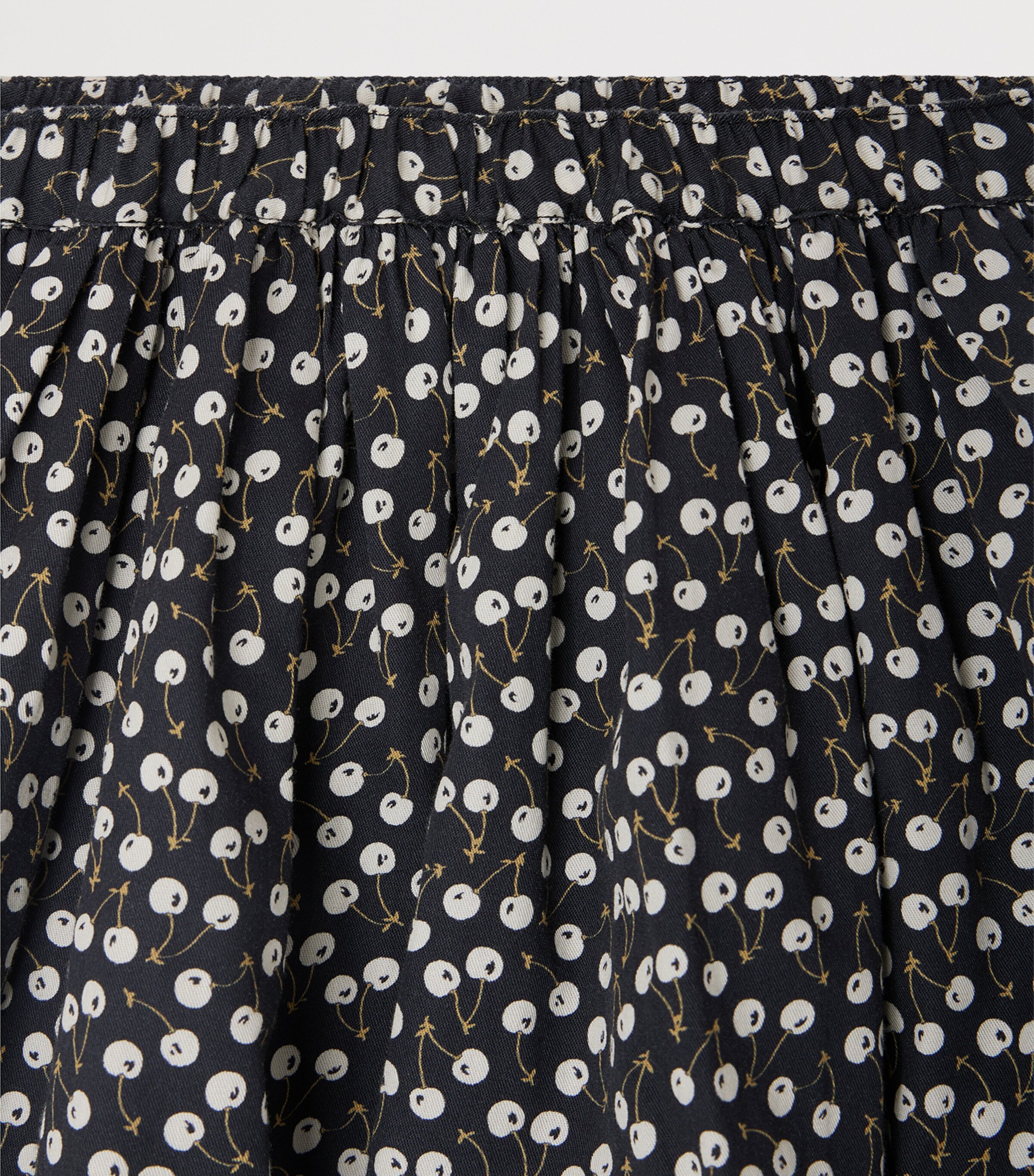 Cotton Cherry Mini Skirt (4-12 Years) IM BLEU NUIT Image 3