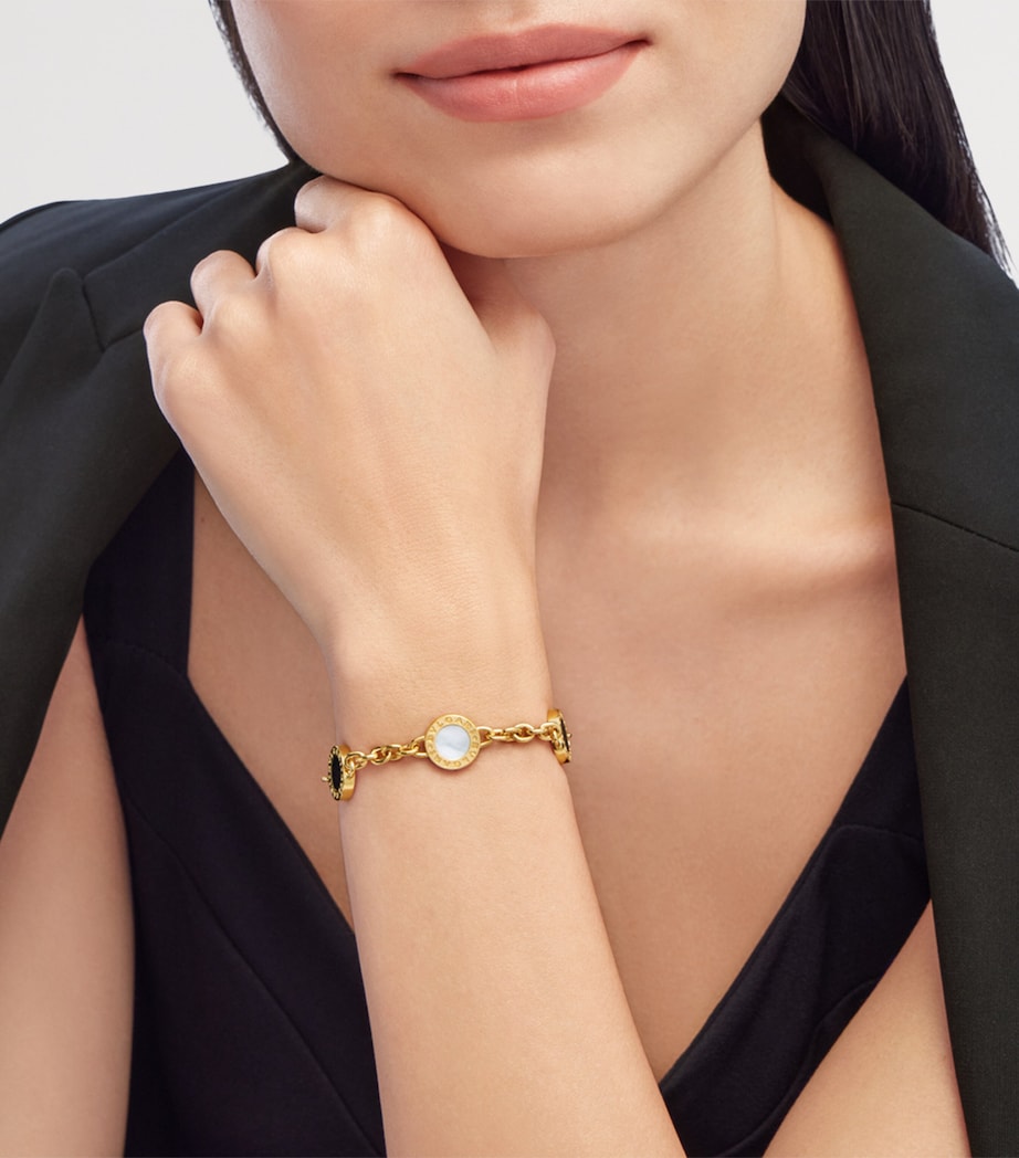 Bvlgari Yellow Gold, Mother-of-Pearl and Onyx Bvlgari Bvlgari Bracelet Gold Image 8