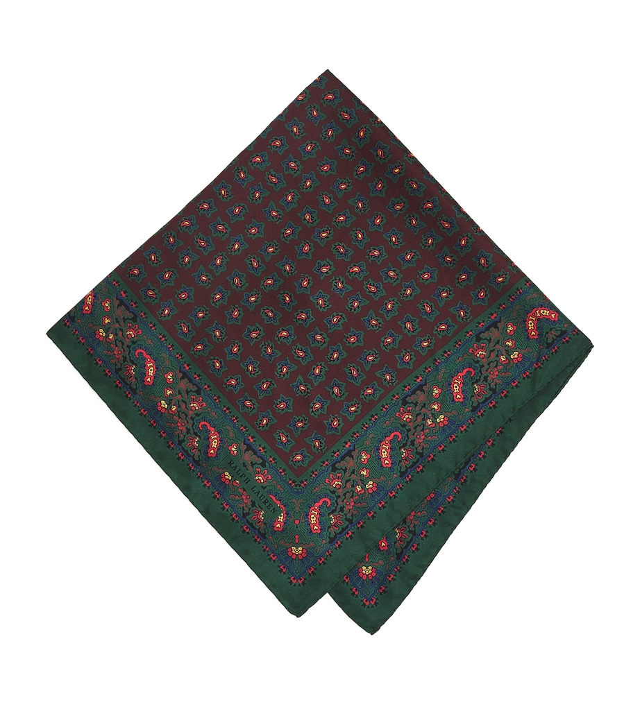 Silk Foulard Bandana DARK RED Image 1
