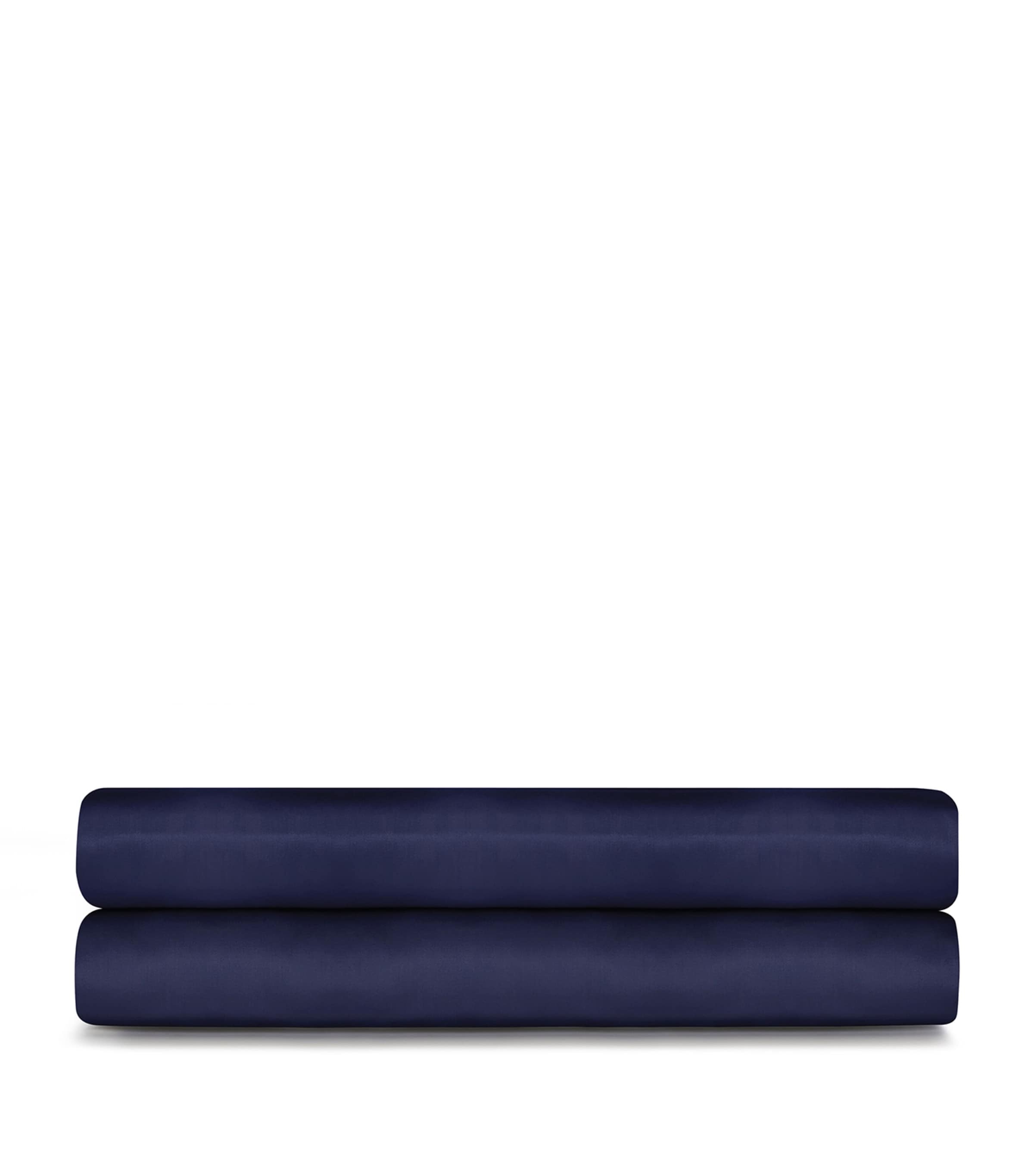 Langdon Double Fitted Sheet (140cm x 200cm) NAVY Image 2