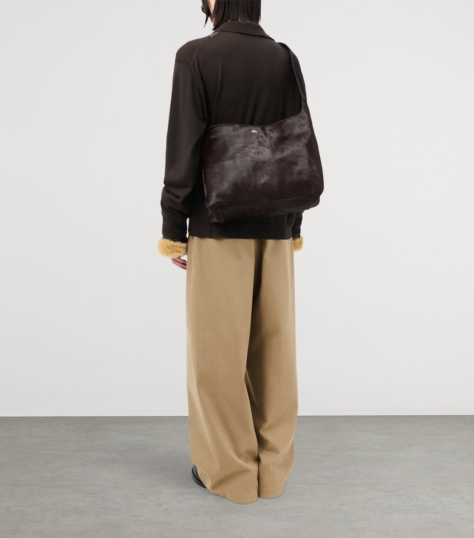 Grande Hair Hide Brick Bag CHOCOLATE HAIR Image 4