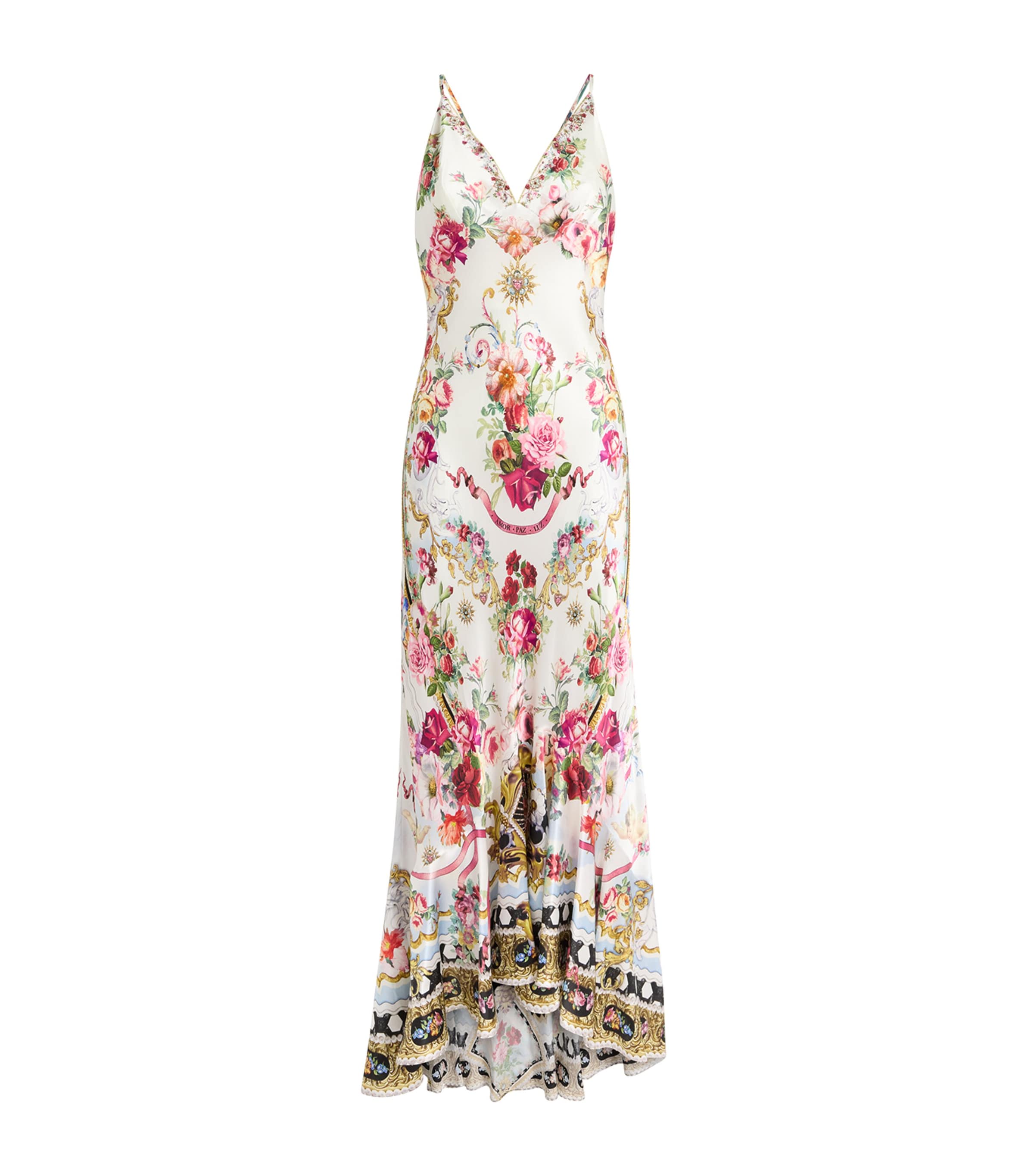 Camilla Womens Silk Printed Slip Dress Torero Libertine Image 1
