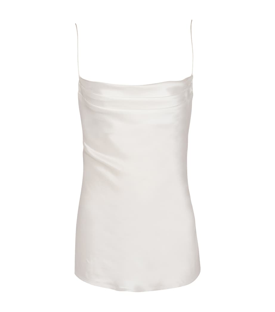 Silk Draped Top 0FA BLANC Image 1