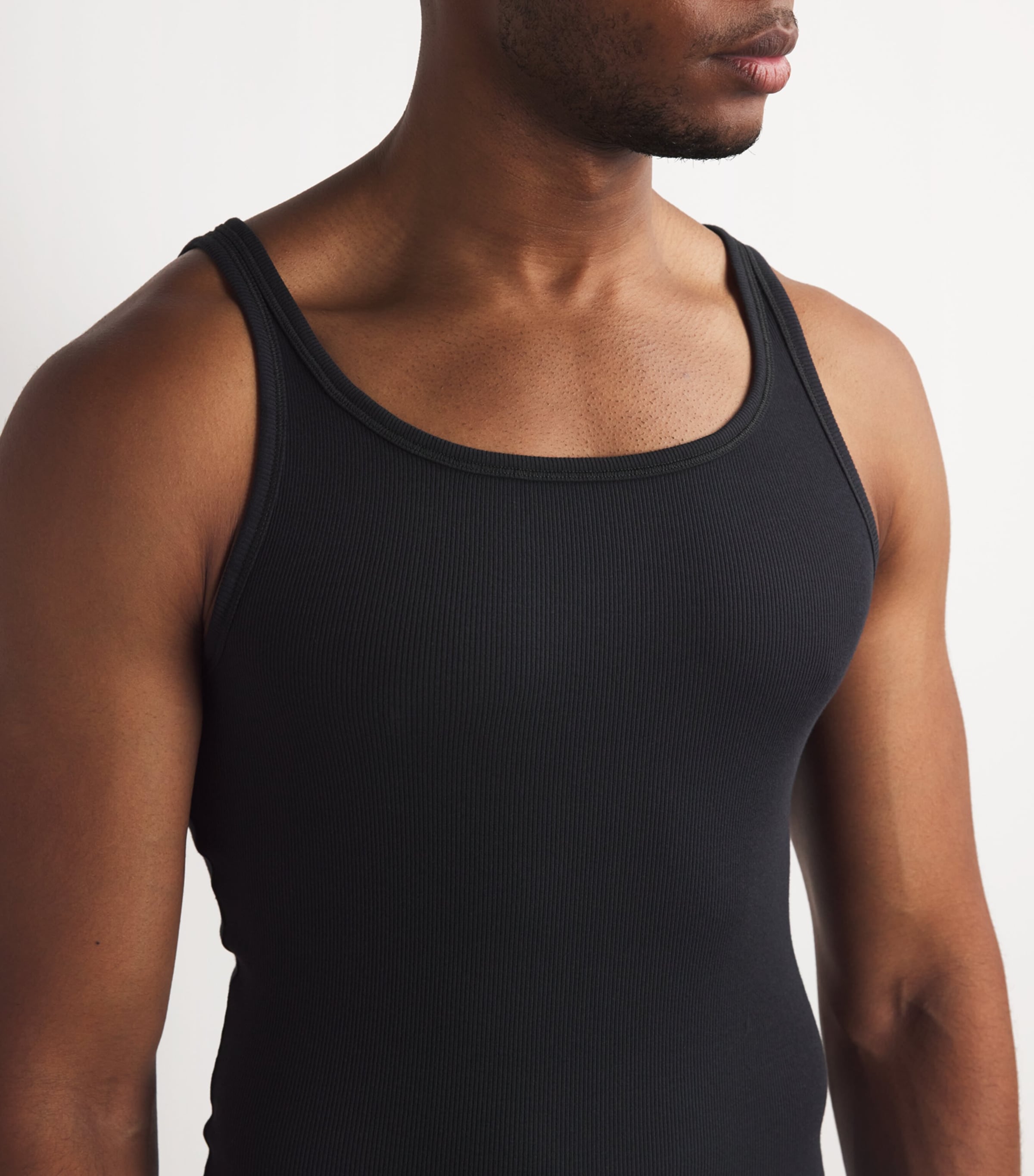 Cotton Ribbed Tank Tops (Pack of 3) ONYX Image 7