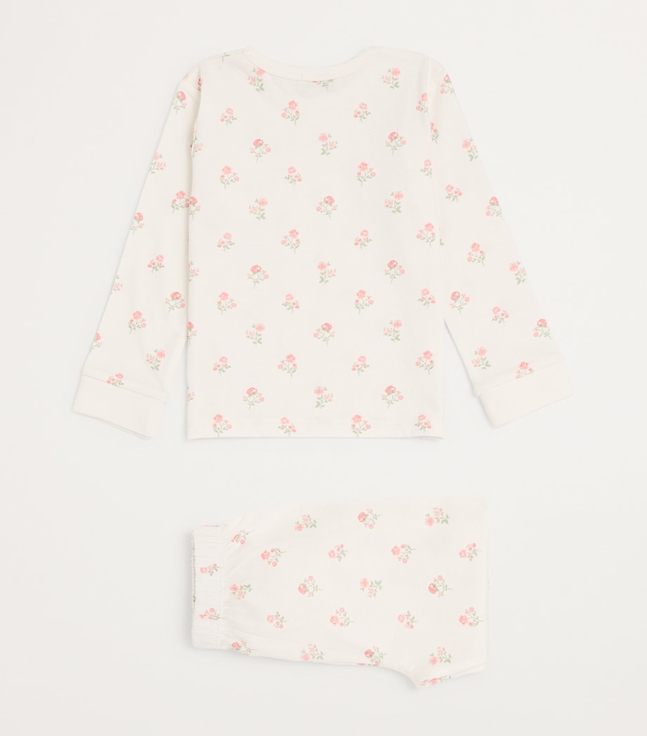 Organic Cotton Floral Pyjama Set (2-6 Years) MULTI Image 2