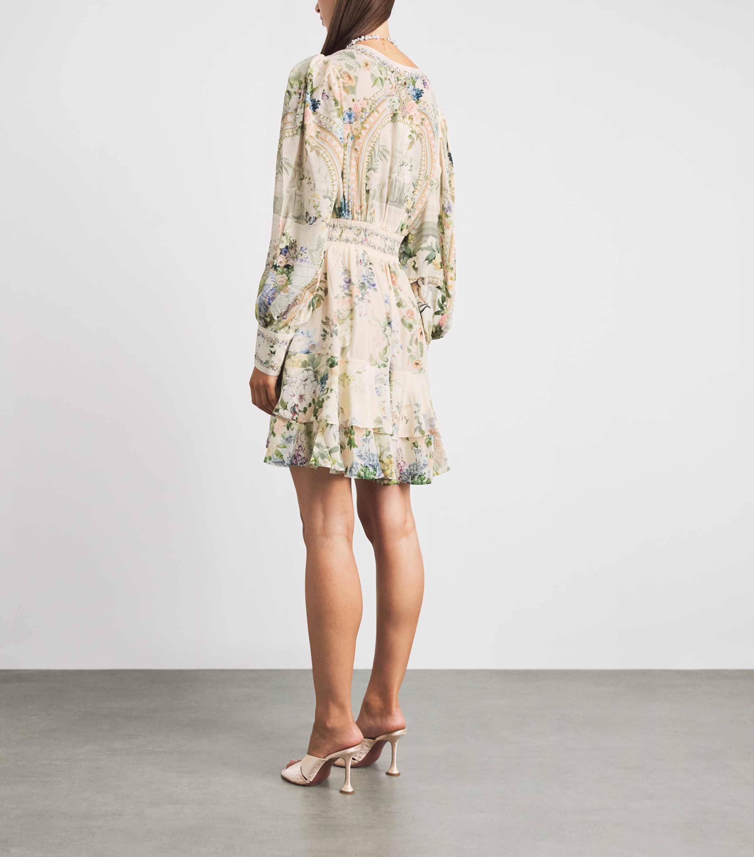 Camilla Womens Silk Midsummer Masterpiece Ruffle Mini Dress Midsummer Msterpiece Image 4