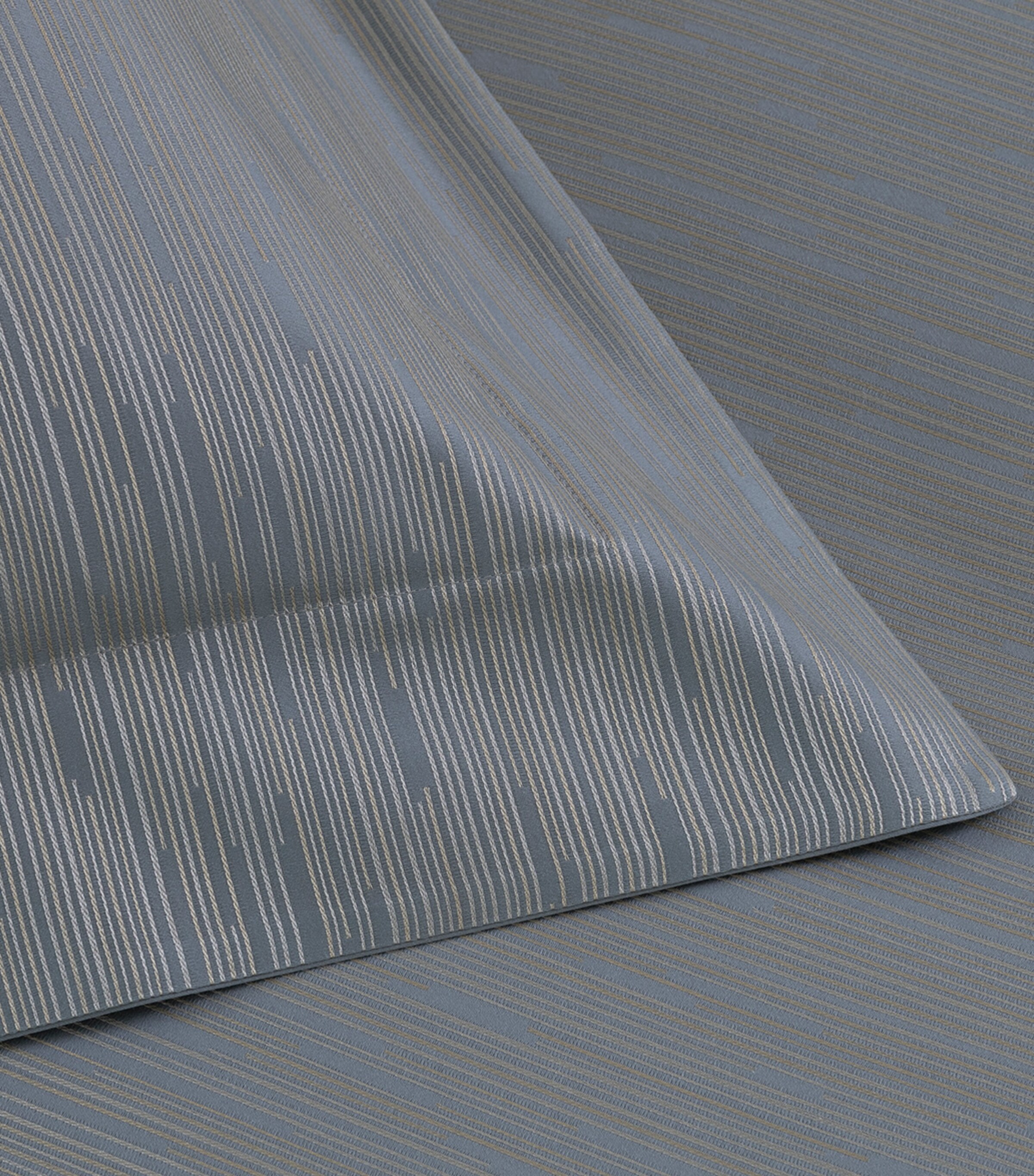 Frette Stardust Jacquard Standard Pillowcase (50cm x 80cm) Dusty Grey/go Image 2
