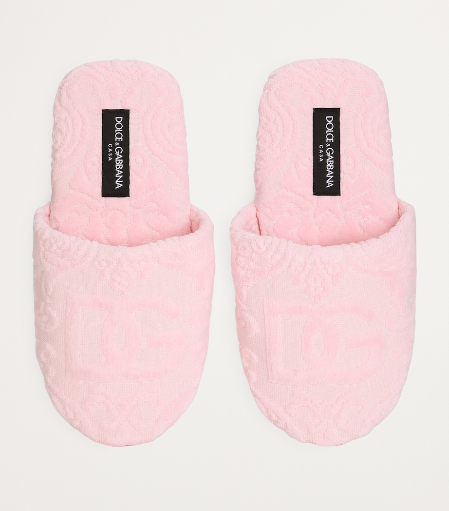 Terry Cotton DG Slippers U0053-ROSA Image 3