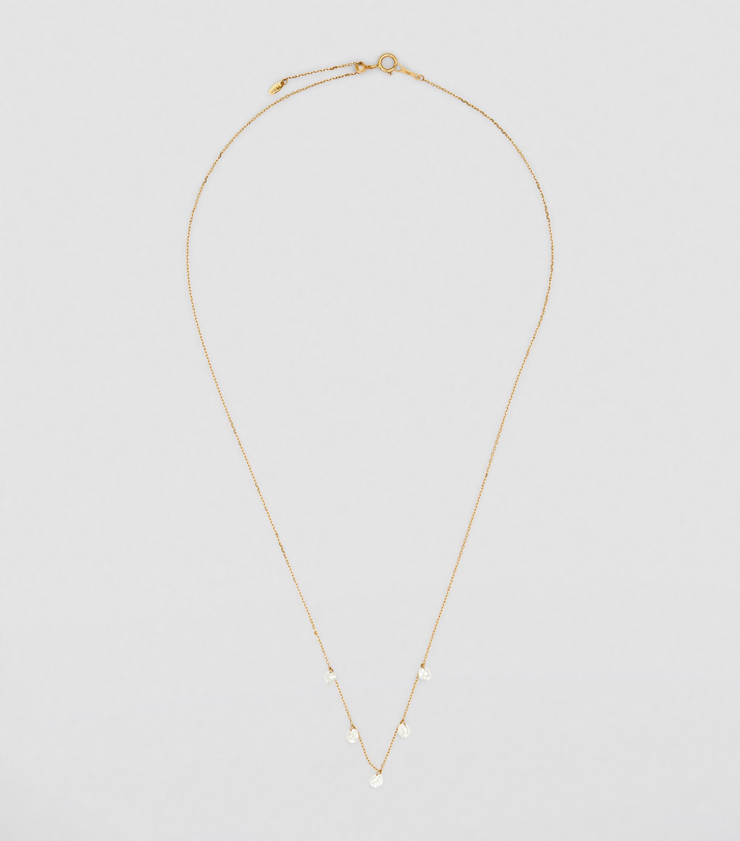 Yellow Gold and Diamond 5-Stone Danaé Necklace YELLOW GOLD Image 2